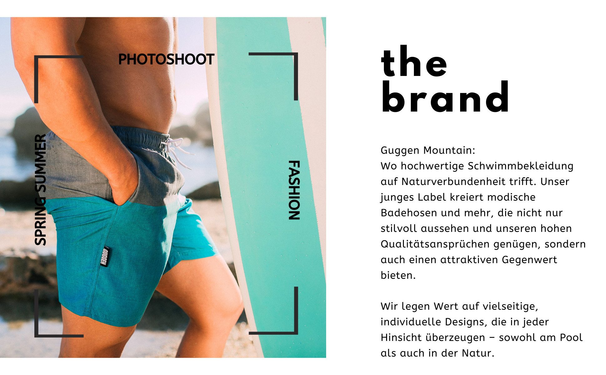 GUGGEN Mountain Badeshorts Badehose Herren Badeshorts Schnelltrocknend Kordelzug gestreift Schnelltrocknende Badehose für Männer mit Kordelzug und Innennetz
