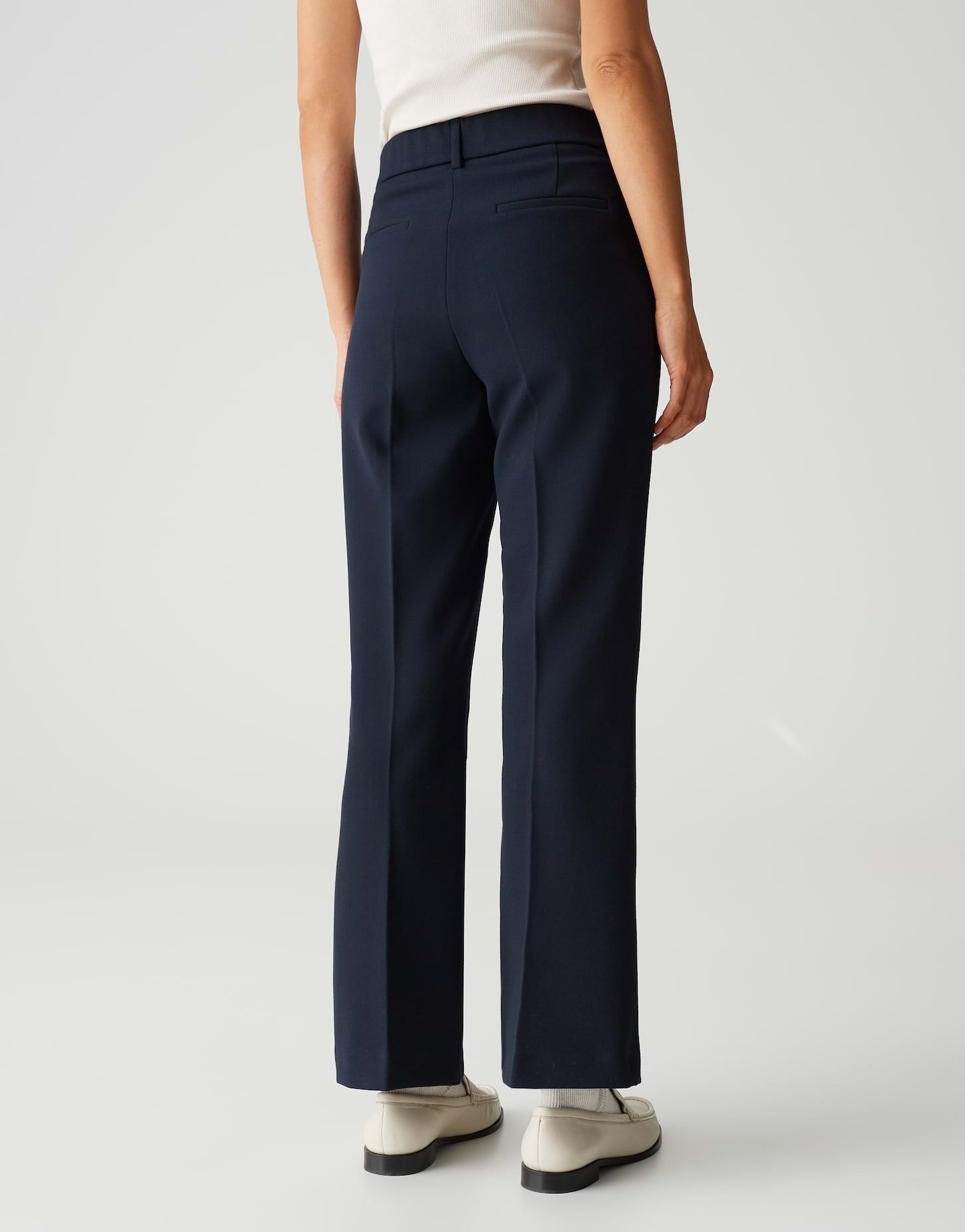 OPUS PANTS Stoffhose LUANE aus Baumwollmix Ankle, französische Taschen, Gummibund hinten – Bild 3 von 5