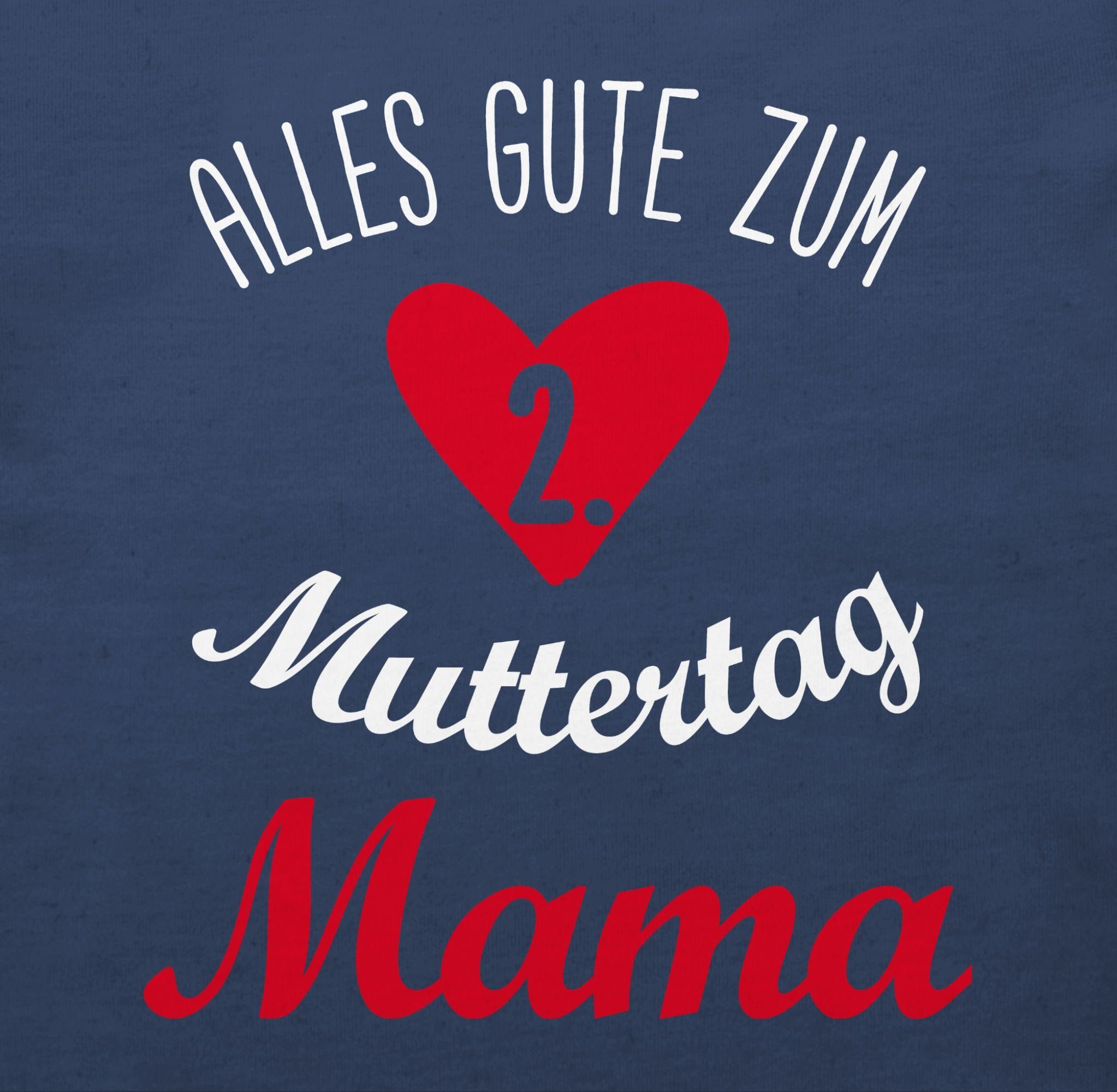 Muttertagsgeschenk zweiten 1 Muttertag zum Shirtracer Navy T-Shirt Muttertag 2. I Blau gute Alles