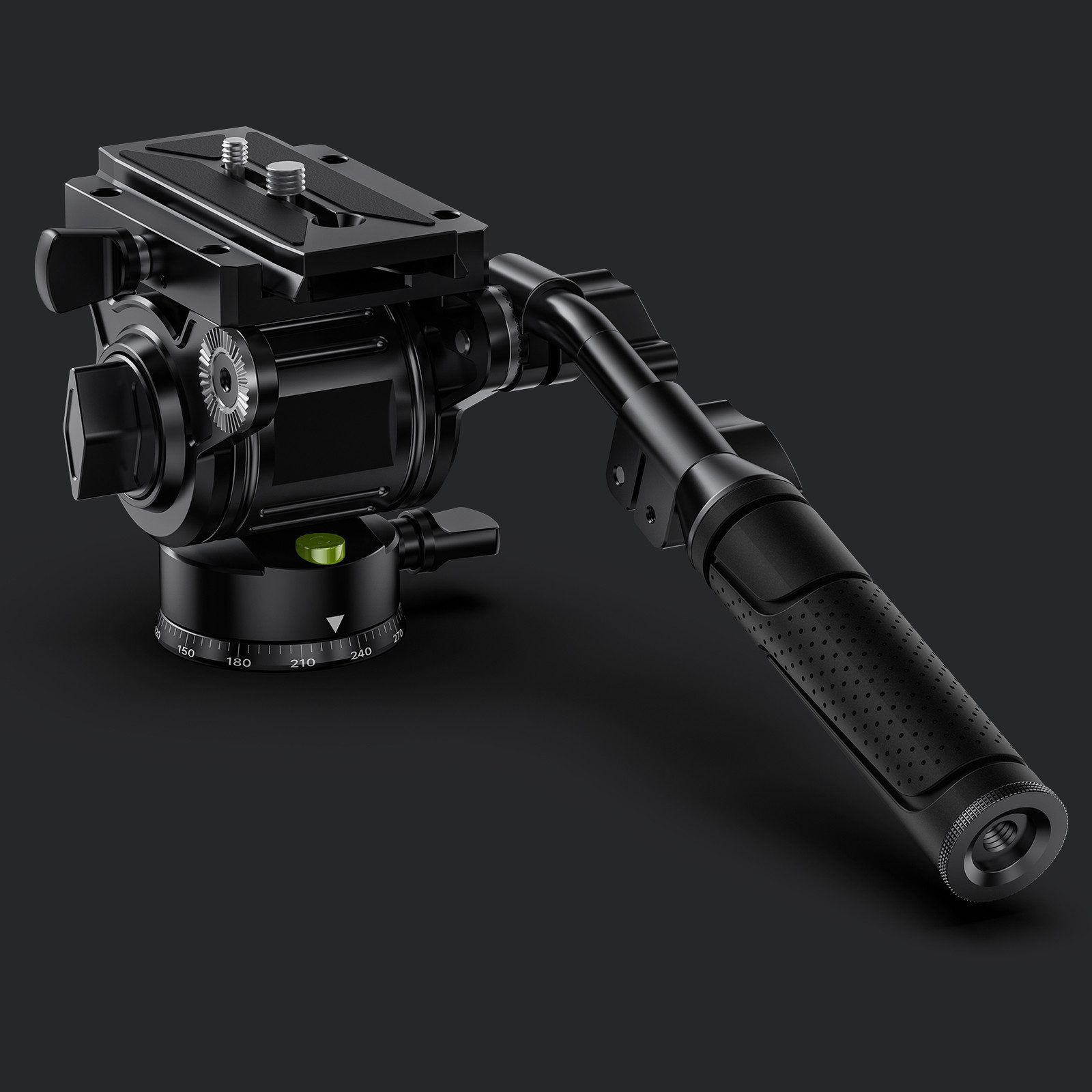 JUSINO Kugelkopf JUSINO HD-60M Hydraulik Präzisions-Videoneiger mit 15kg Tragkraft