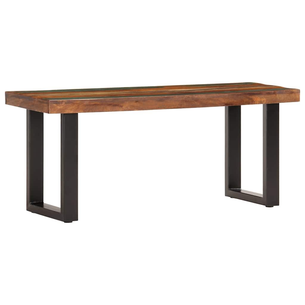 vidaXL Sitzbank vidaXL Sitzbank 110 cm Altholz und Stahl