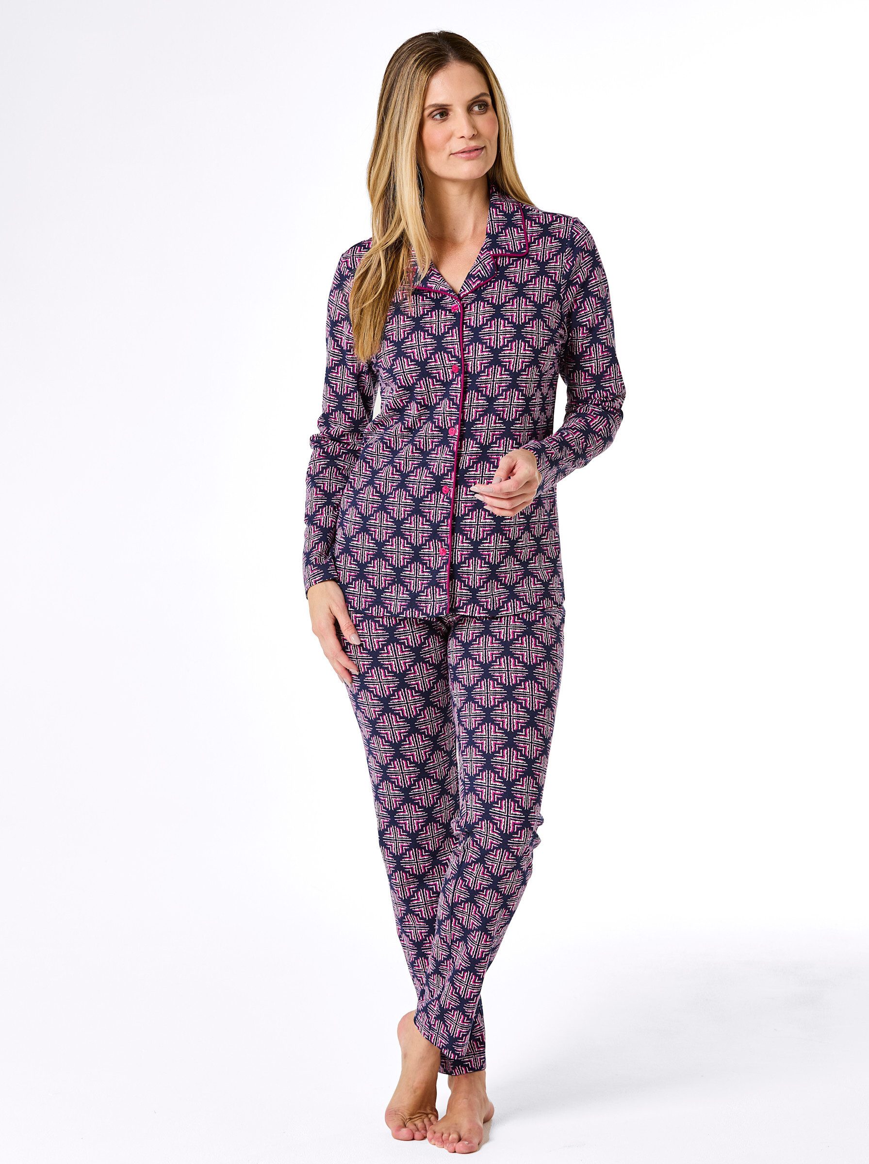 Witt Schlafanzug Pyjama Langarm günstig online kaufen