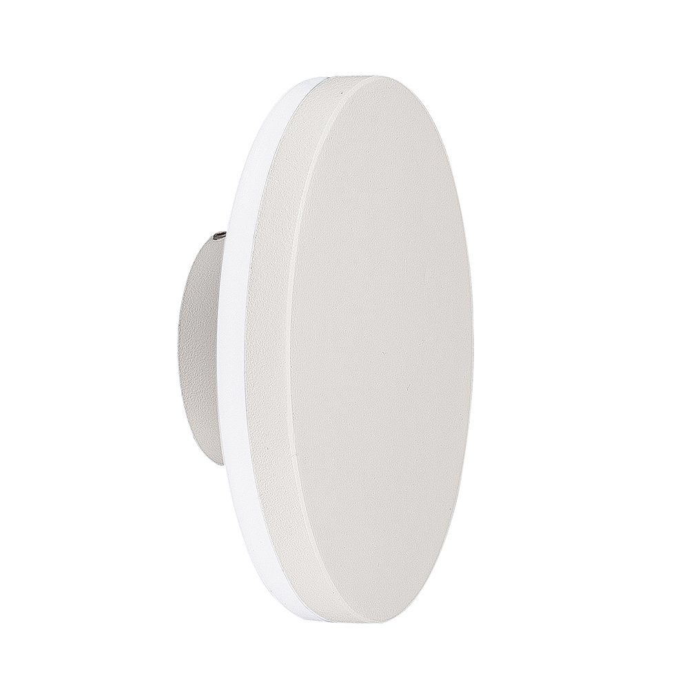 Mantra Außen-Wandleuchte Bora Runde Außen-LED-Wandleuchte IP54 Weiß