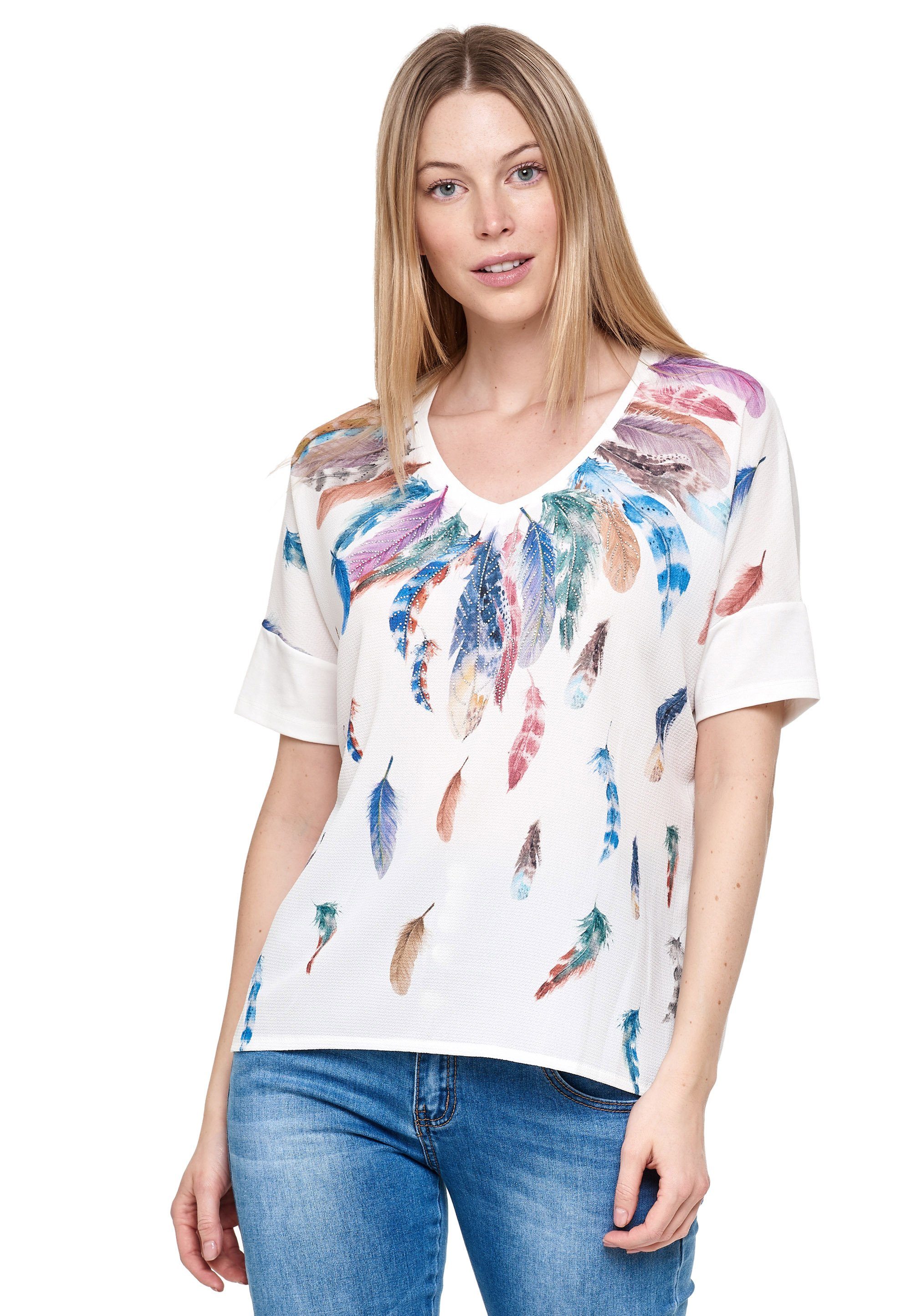 Decay T-Shirt mit tollem Feder-Print, Tolles T-Shirt von Decay für Damen  online kaufen | OTTO