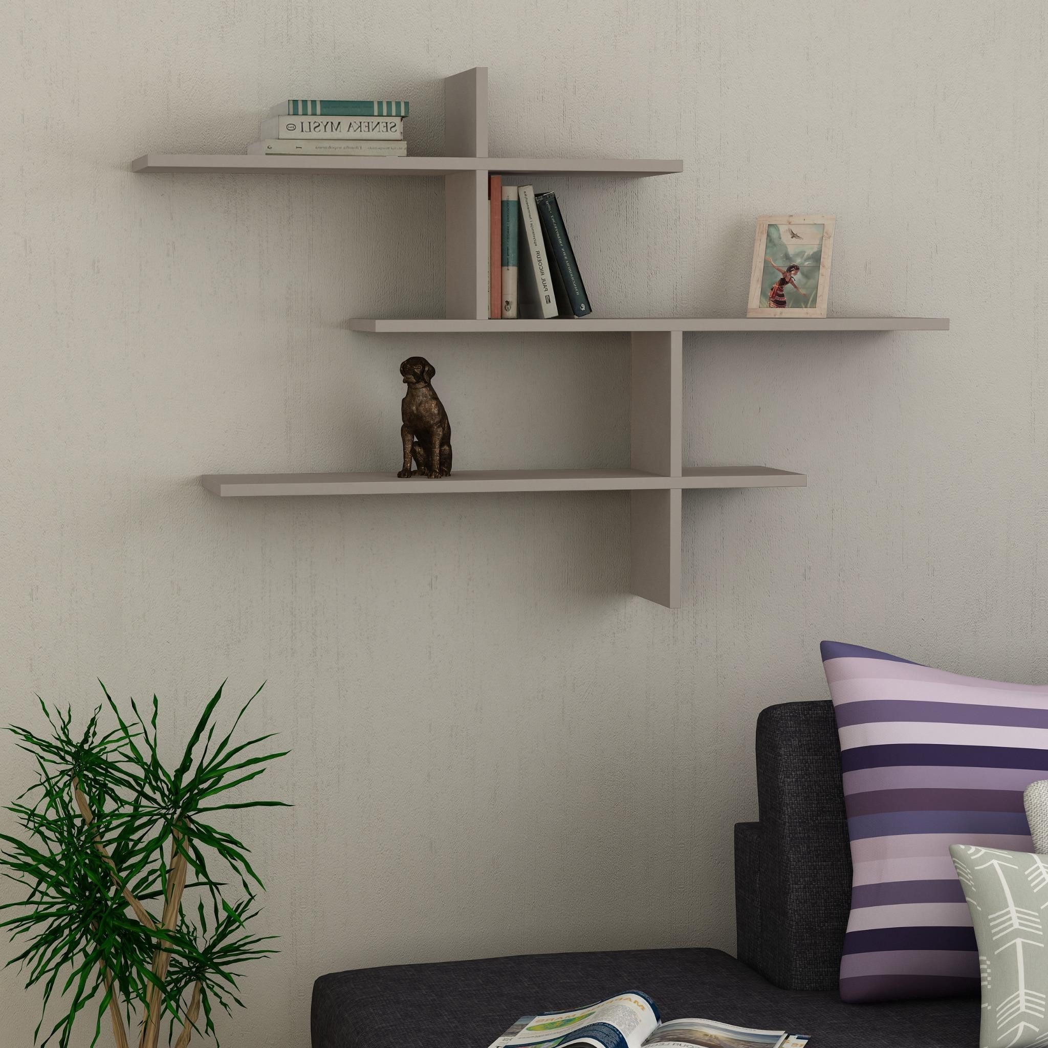 Decortie Wandregal Leo, Modernes Wandregal, Schwimmendes Regal, 22 x 123 x günstig online kaufen