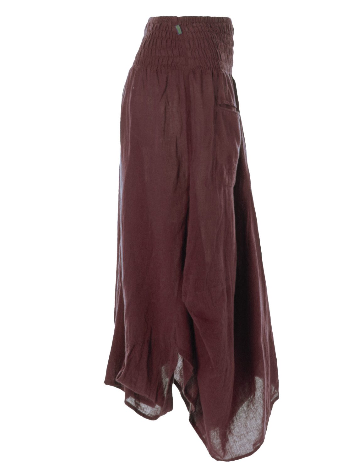 Vishes Maxirock Knöchel-Langer Luftiger Damen Sommer-Rock Einfarbig Sommerröcke Goa, Hippie, Boho Style – Bild 3 von 4