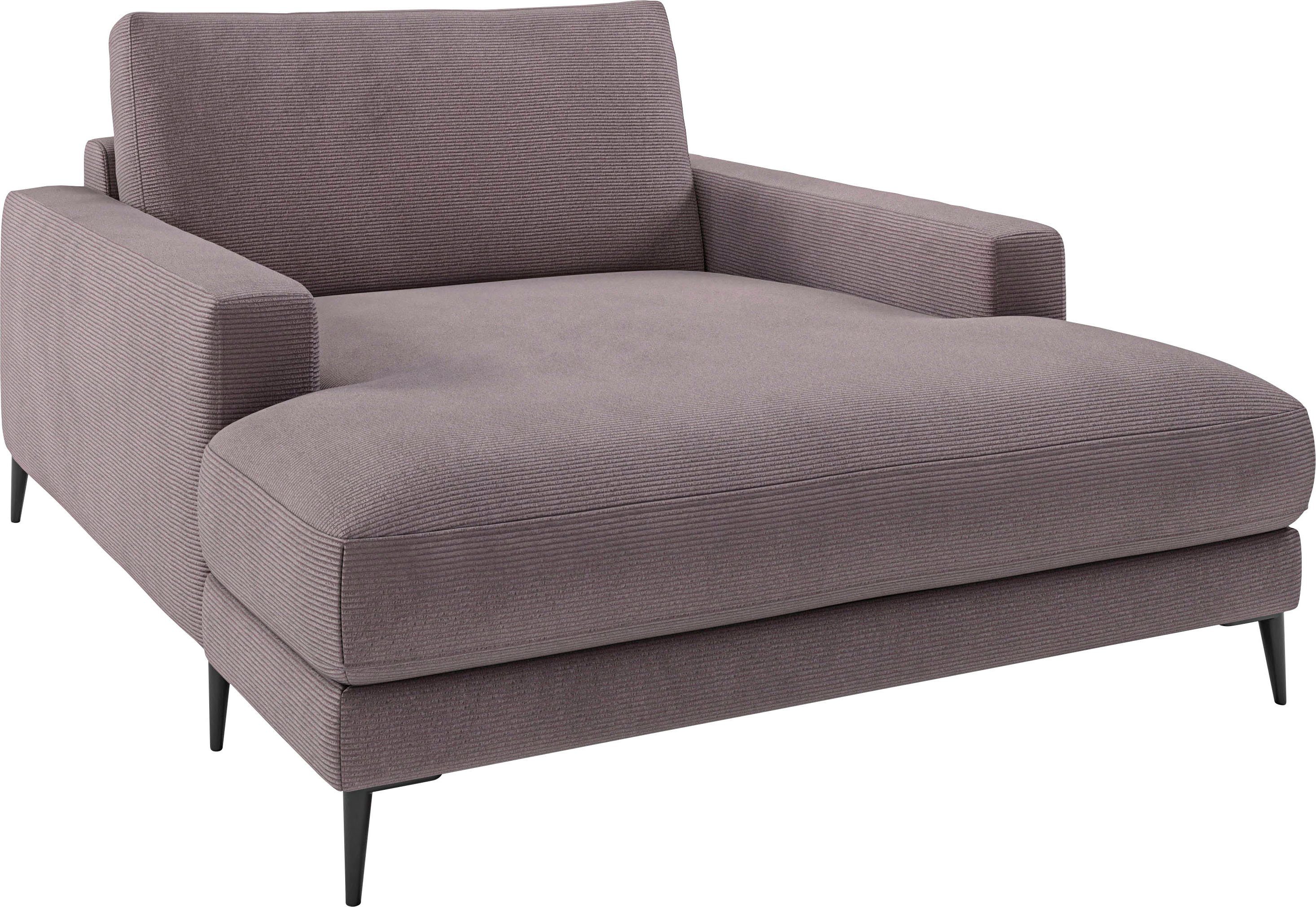Home affaire Chaiselongue Downtown Loungemöbel zum Relaxen, B/T/H: 132/170/84 cm, auch in Bouclé, Cord und Easy care - leicht mir Wasser zu reinigen