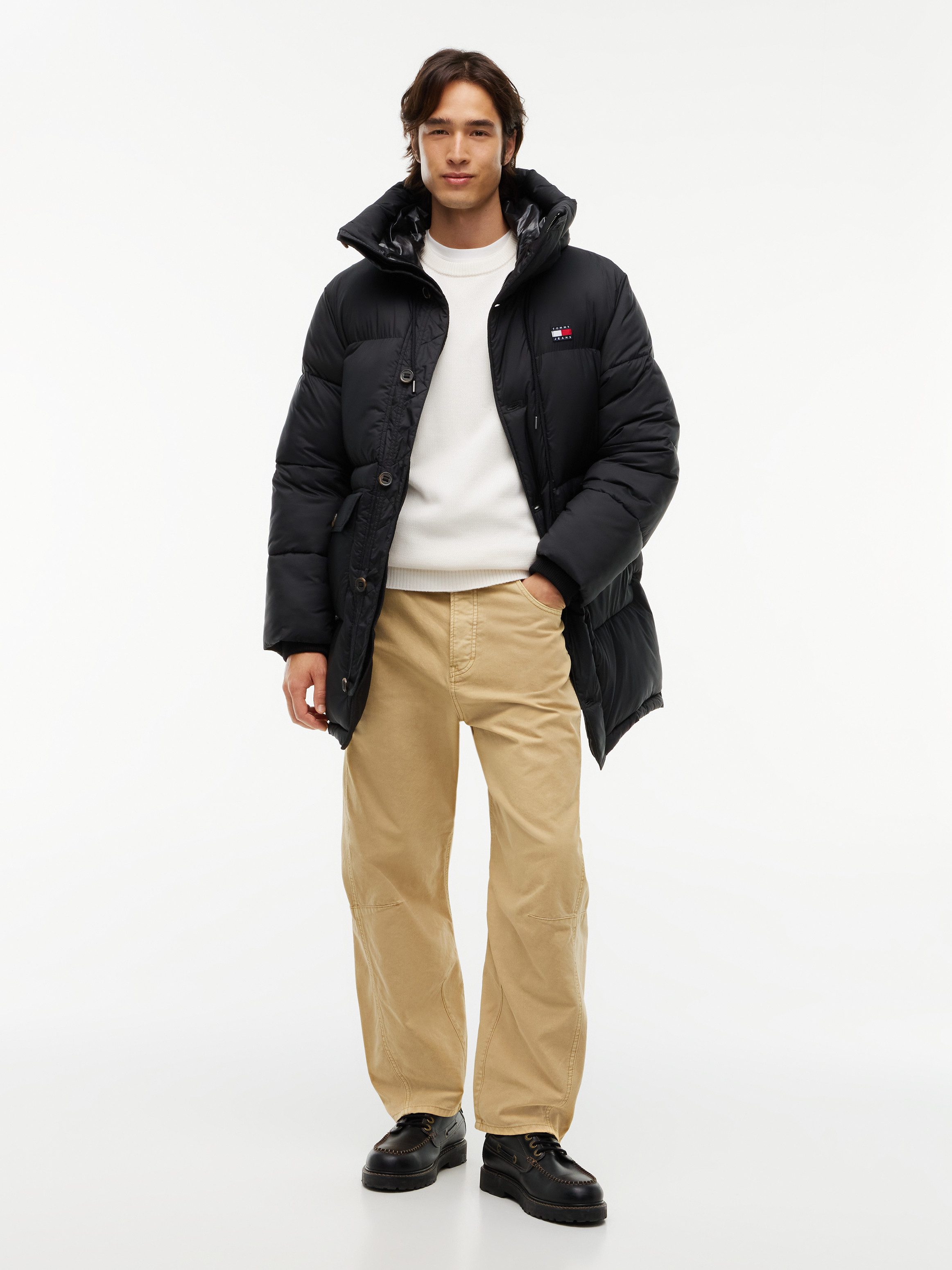 Tommy Jeans Parka TJM WORKWEAR HOODED PARKA relaxed fit, wattiert