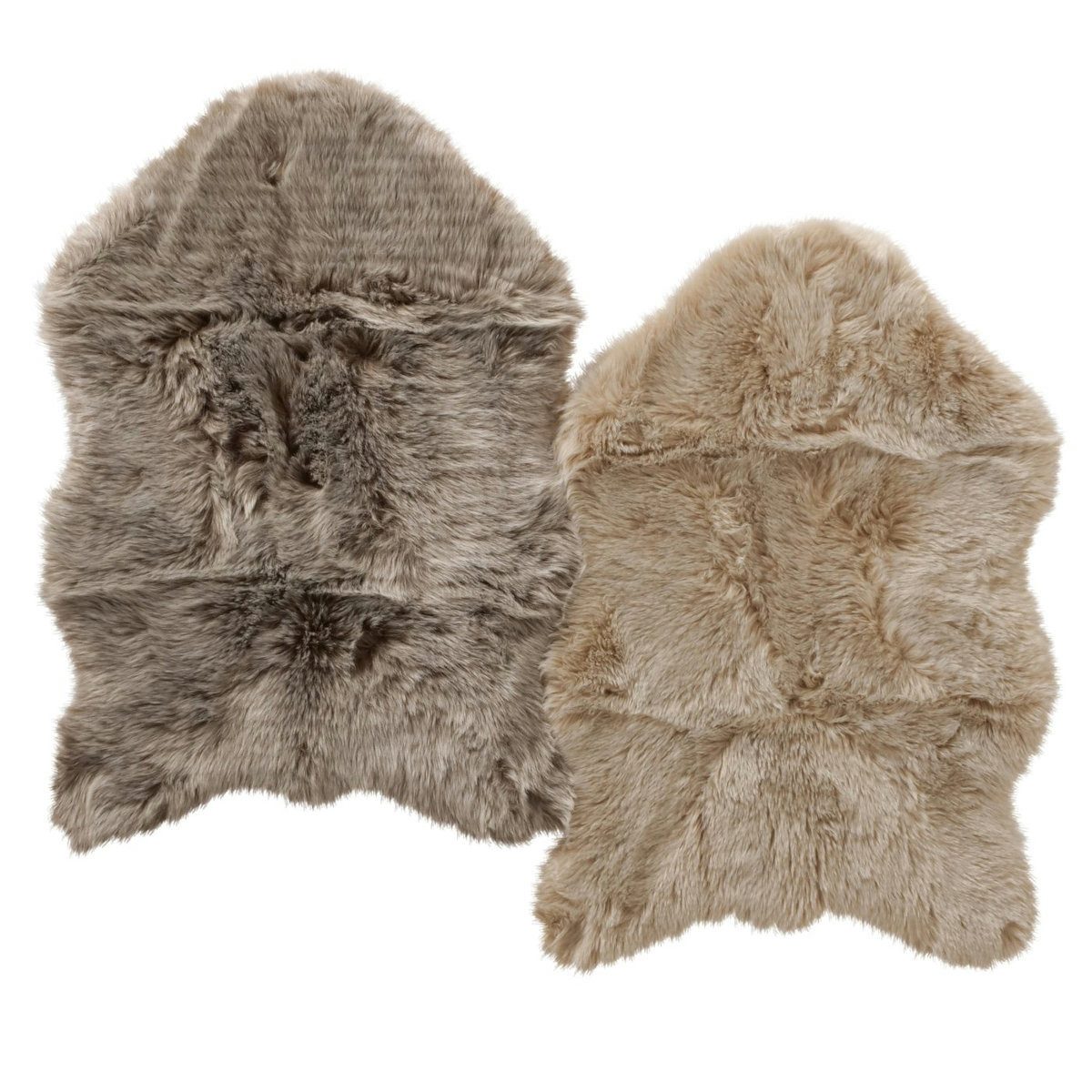 BOLTZE Dekoobjekt Josy Dekofell beige/grau 90cm sortiert (1 Stück)