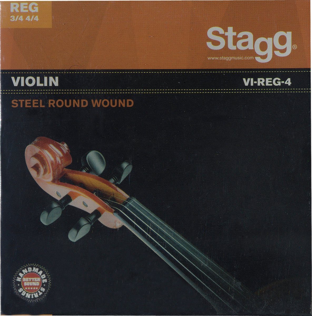 Stagg Violine Saitensatz 3/4 - 4/4 Geige/Violine Stahl rund gewickelt Vollkern dünn