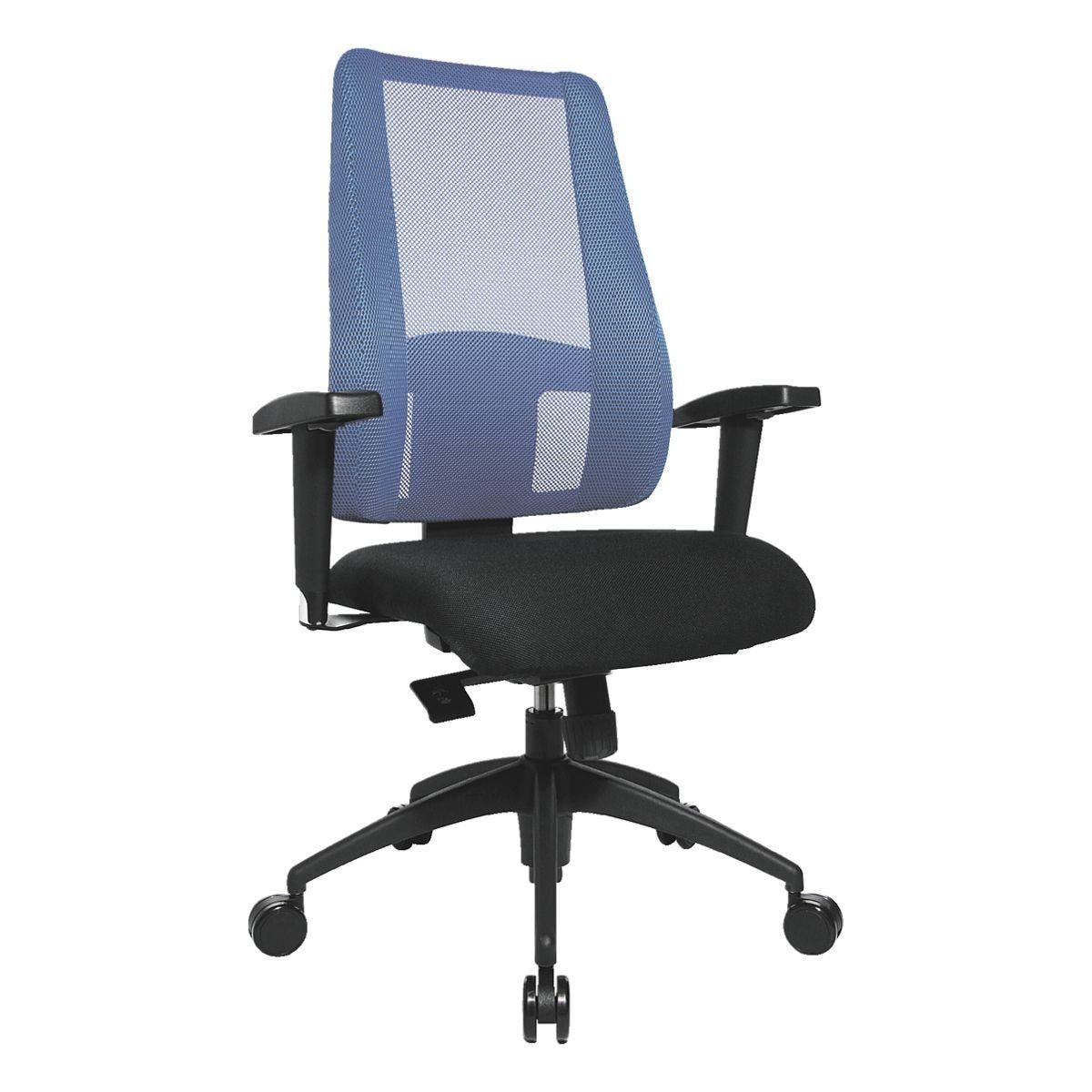 TOPSTAR Schreibtischstuhl Lady Sitness Deluxe, speziell für die Sitzbedürfnisse von Frauen, (ohne Armlehnen) blau