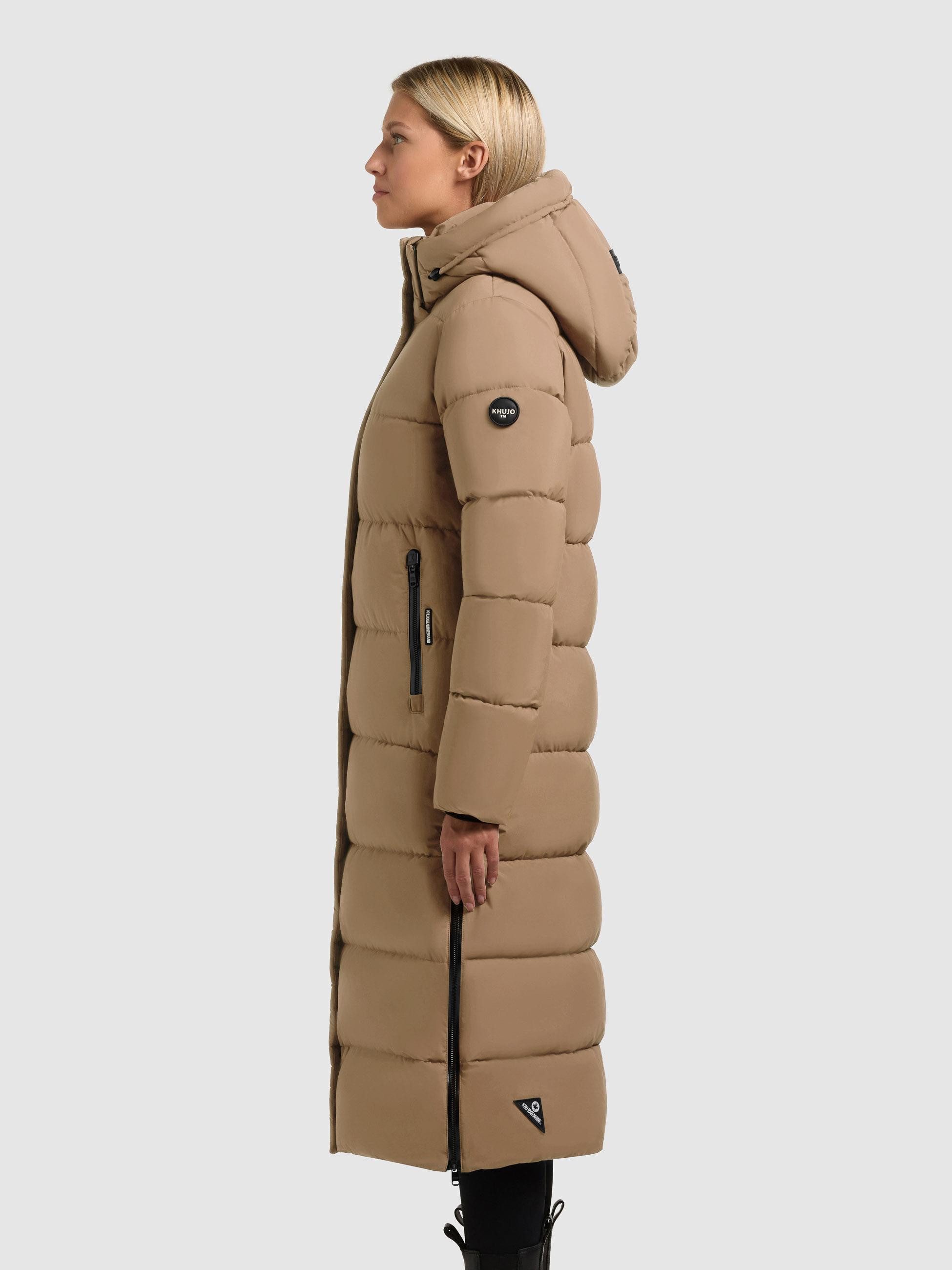 khujo Steppmantel Dote2 Extralanger Damen Mantel mit abnehmbarer Kapuze günstig online kaufen