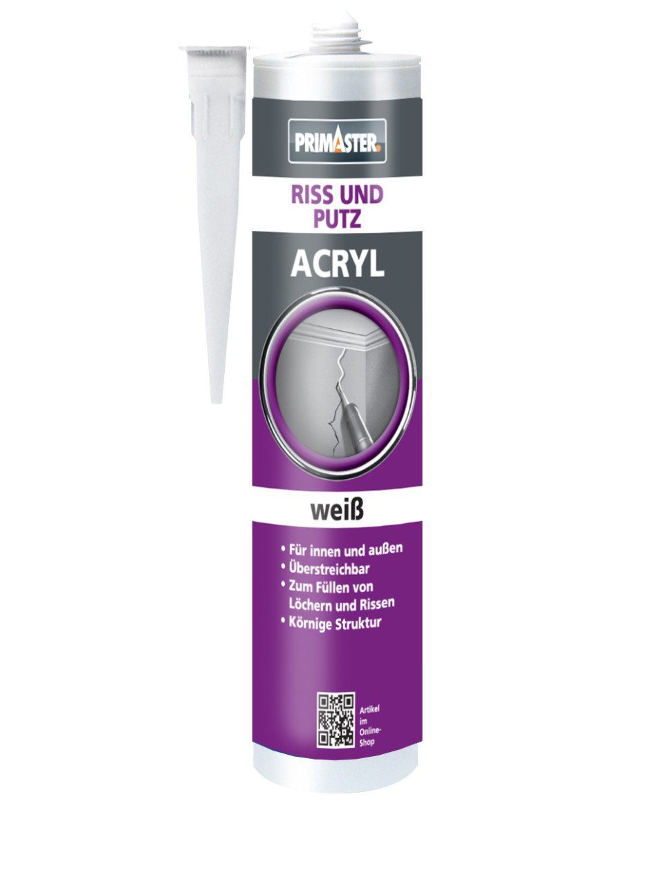 Primaster Silikon Primaster Riss und Putz-Acryl weiß 310 ml günstig online kaufen