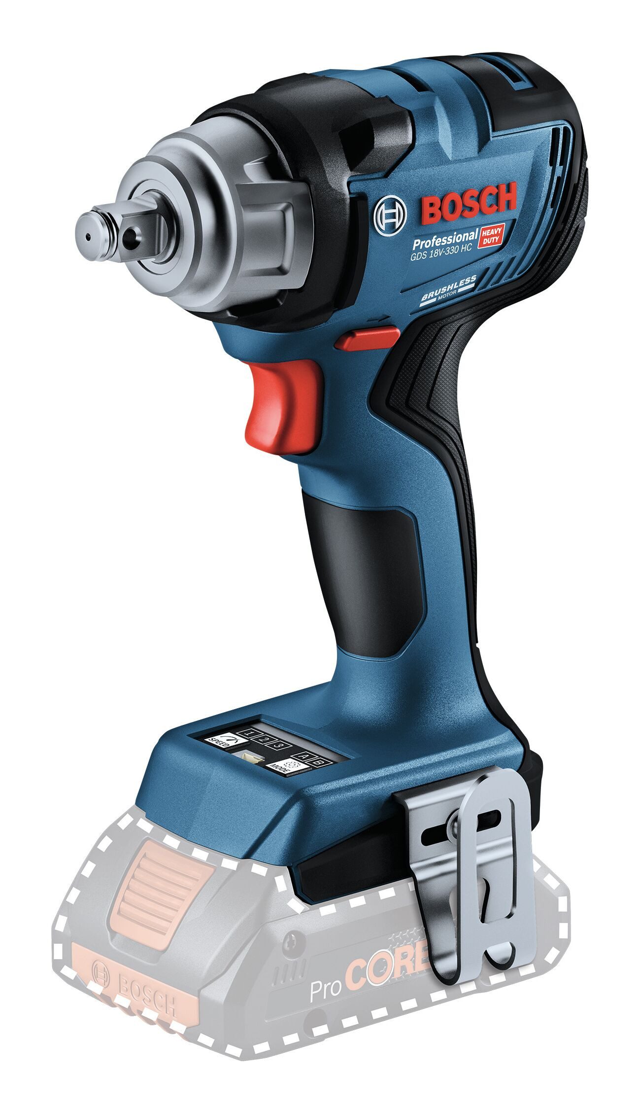BOSCH Akku-Schlagschrauber GDS 18V-330 HC, 330 Nm, Drehschlagschrauber Ohne Akku - im Karton
