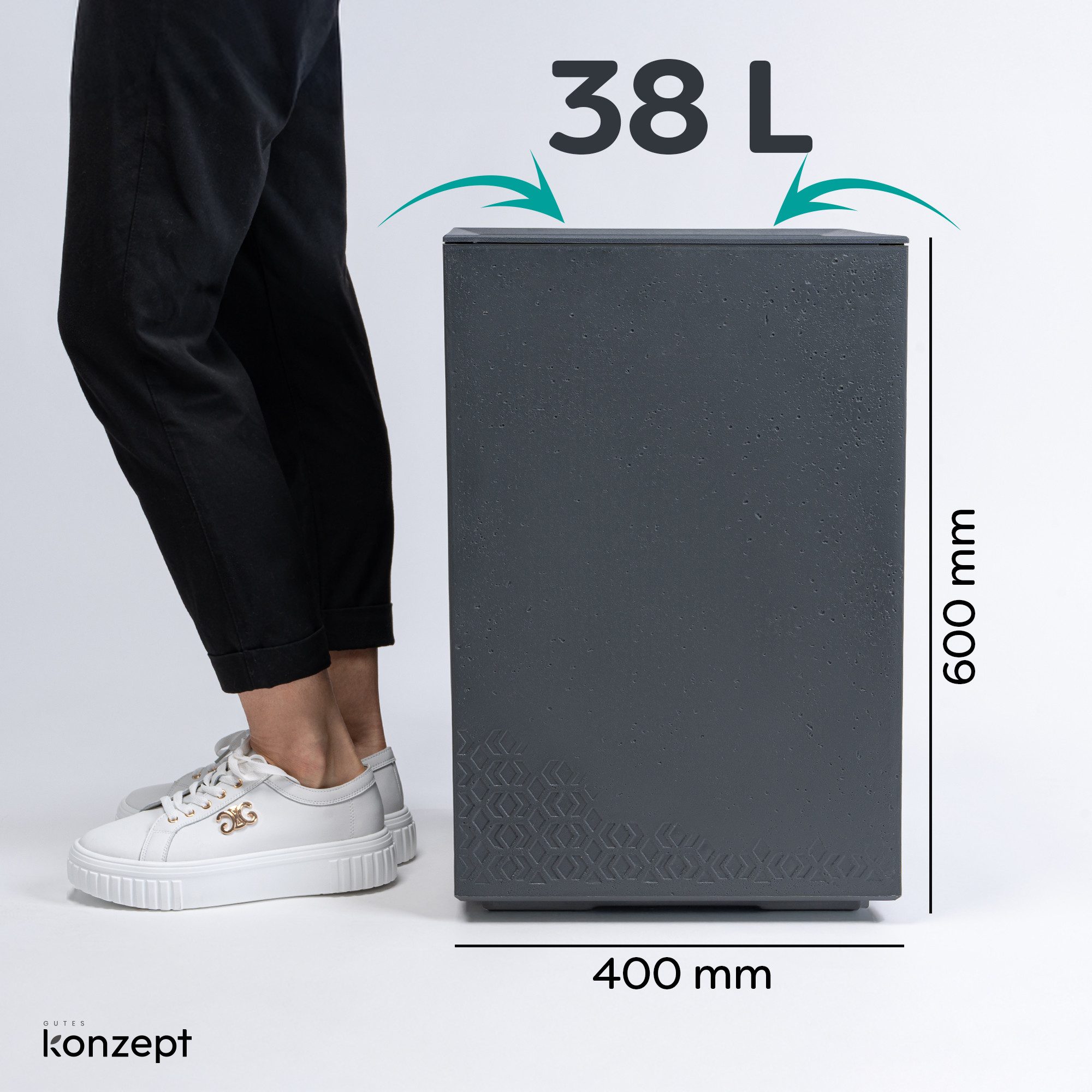 KONZEPT Pflanzkübel groß außen, Blumenkübel mit Rollen, aus Kunststoff (40 günstig online kaufen