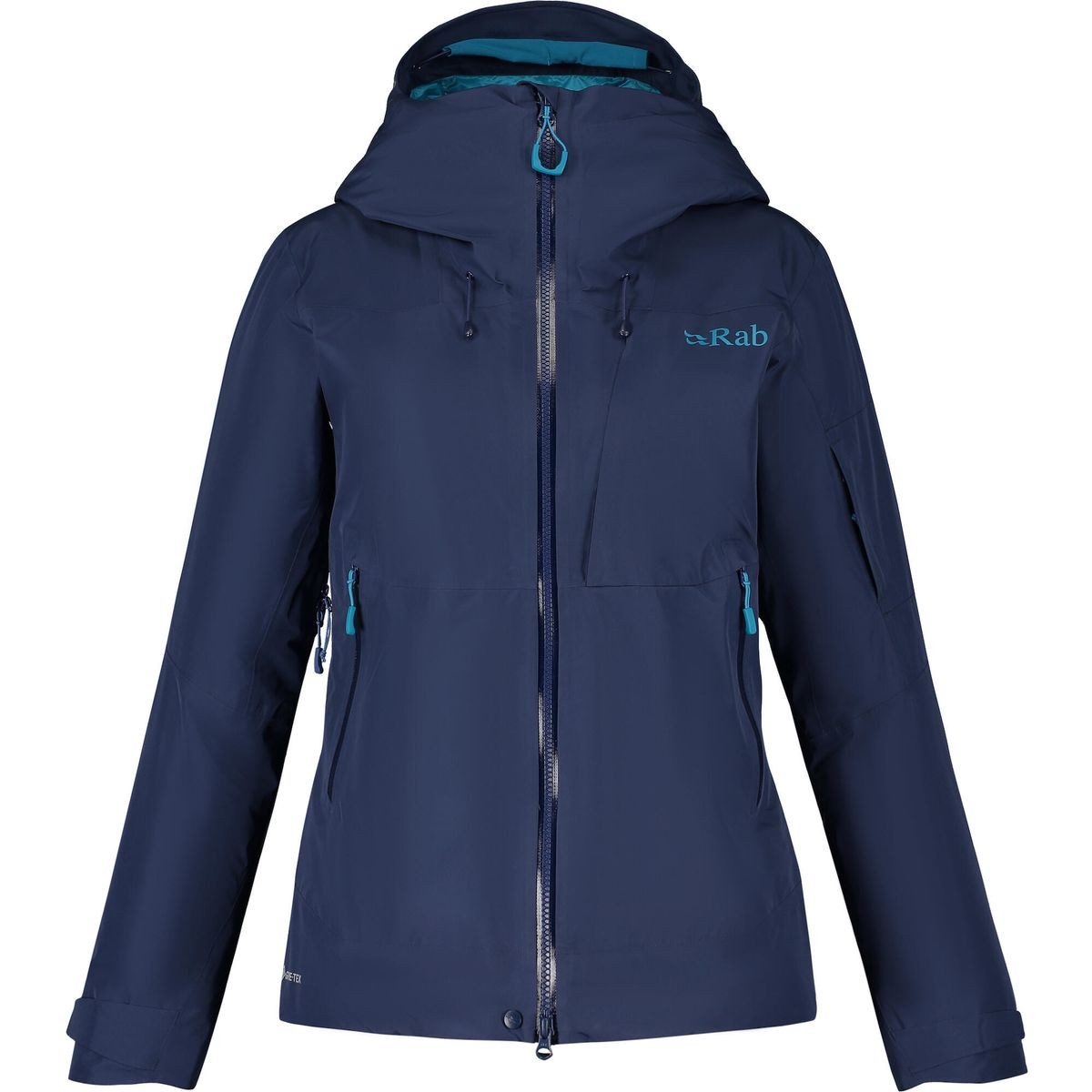 Rab Skijacke Khroma Volition Jacket Wmns Wasserdichte und isolierte Skijacke für Damen mit helmkompatibler