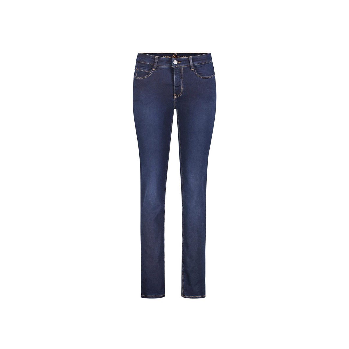 Straight-Jeans (1-tlg) MAC regular dunkel-blau
