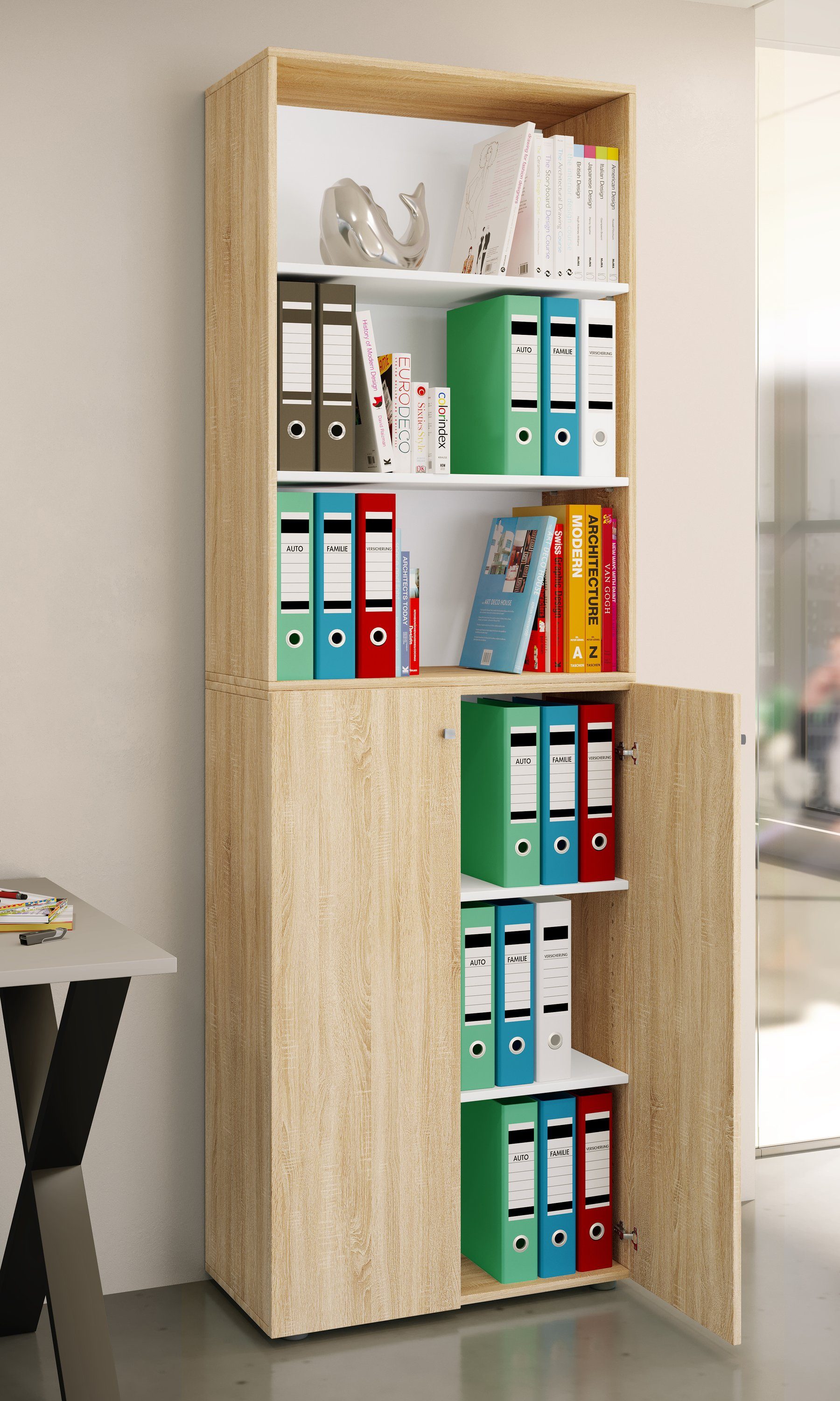 VCM Aktenschrank Büroschrank Regal Ordner Aktenschrank günstig online kaufen