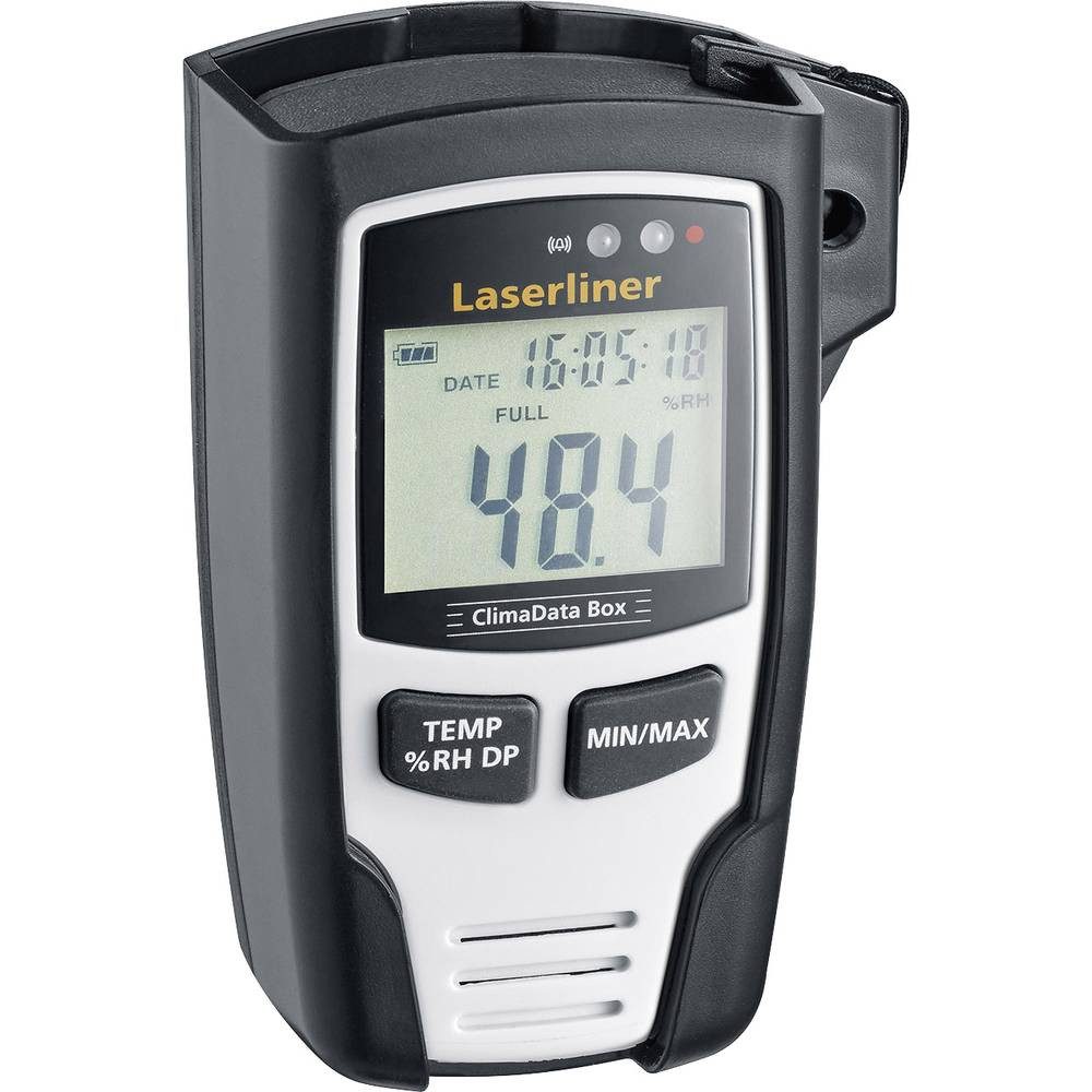 LASERLINER Hygrometer ClimaData Box 082.031A, Taupunkt-/Schimmelwarnanzeige