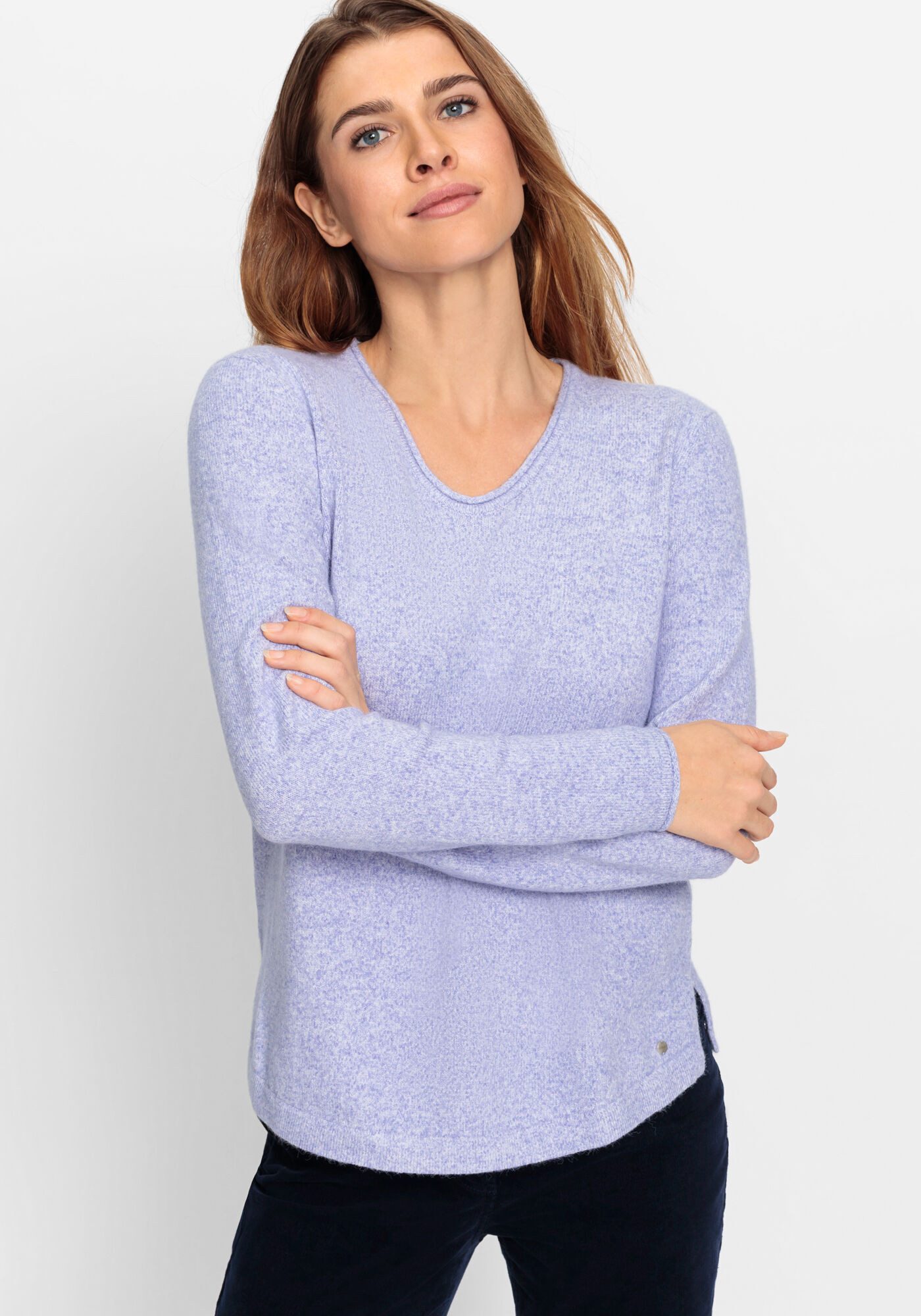 V-Ausschnitt-Pullover