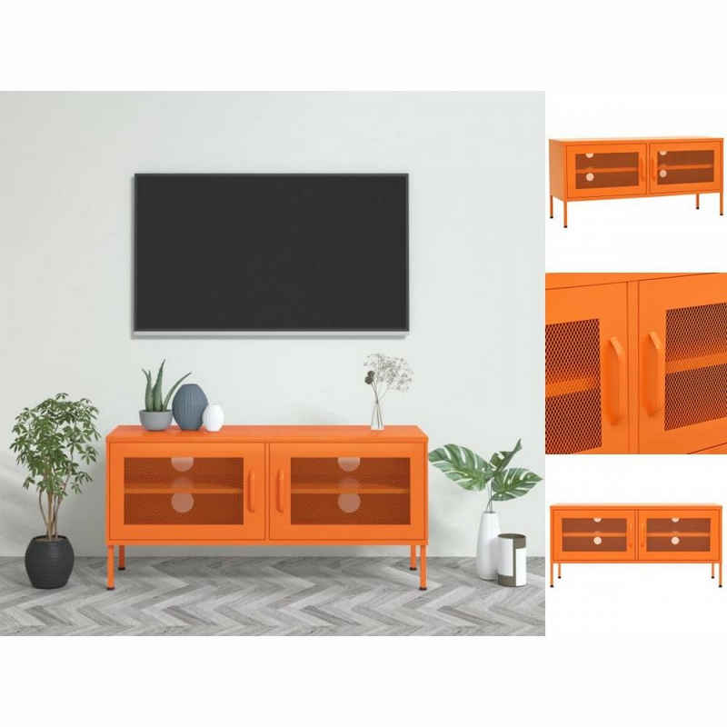 vidaXL TV-Schrank TV-Schrank Orange 105x35x50 cm Stahl Lowboard