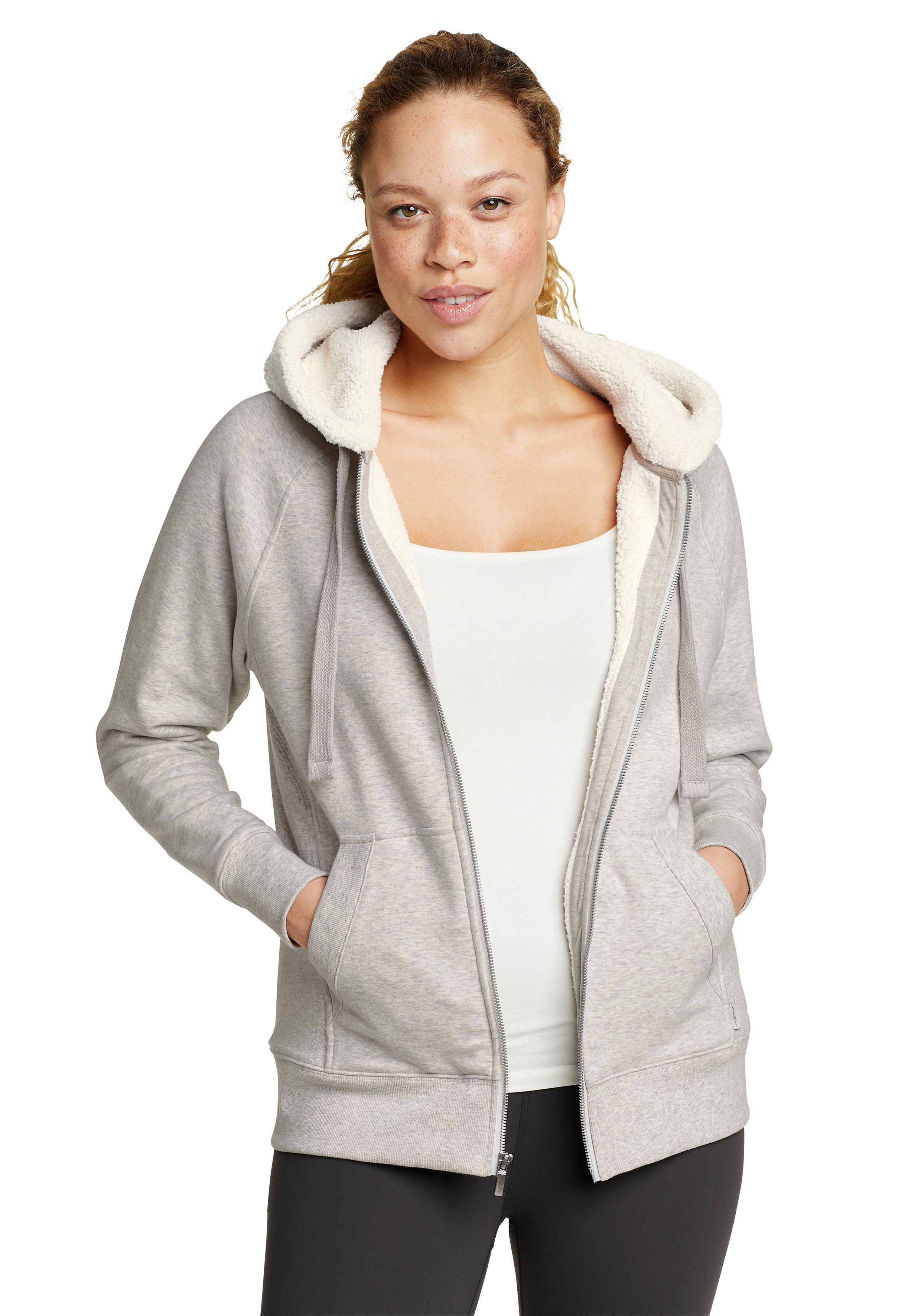 Eddie Bauer Kapuzensweatjacke Snow Lodge mit Plüschfleece