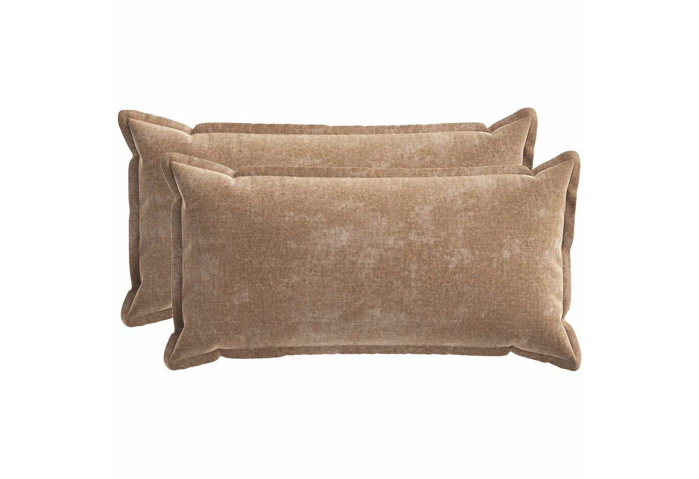 vidaXL Kissenbezug Kissenbezug 2 stk. HOUTEN Braun 40 x 80 cm Chenille-Stoff, (2 Stück)