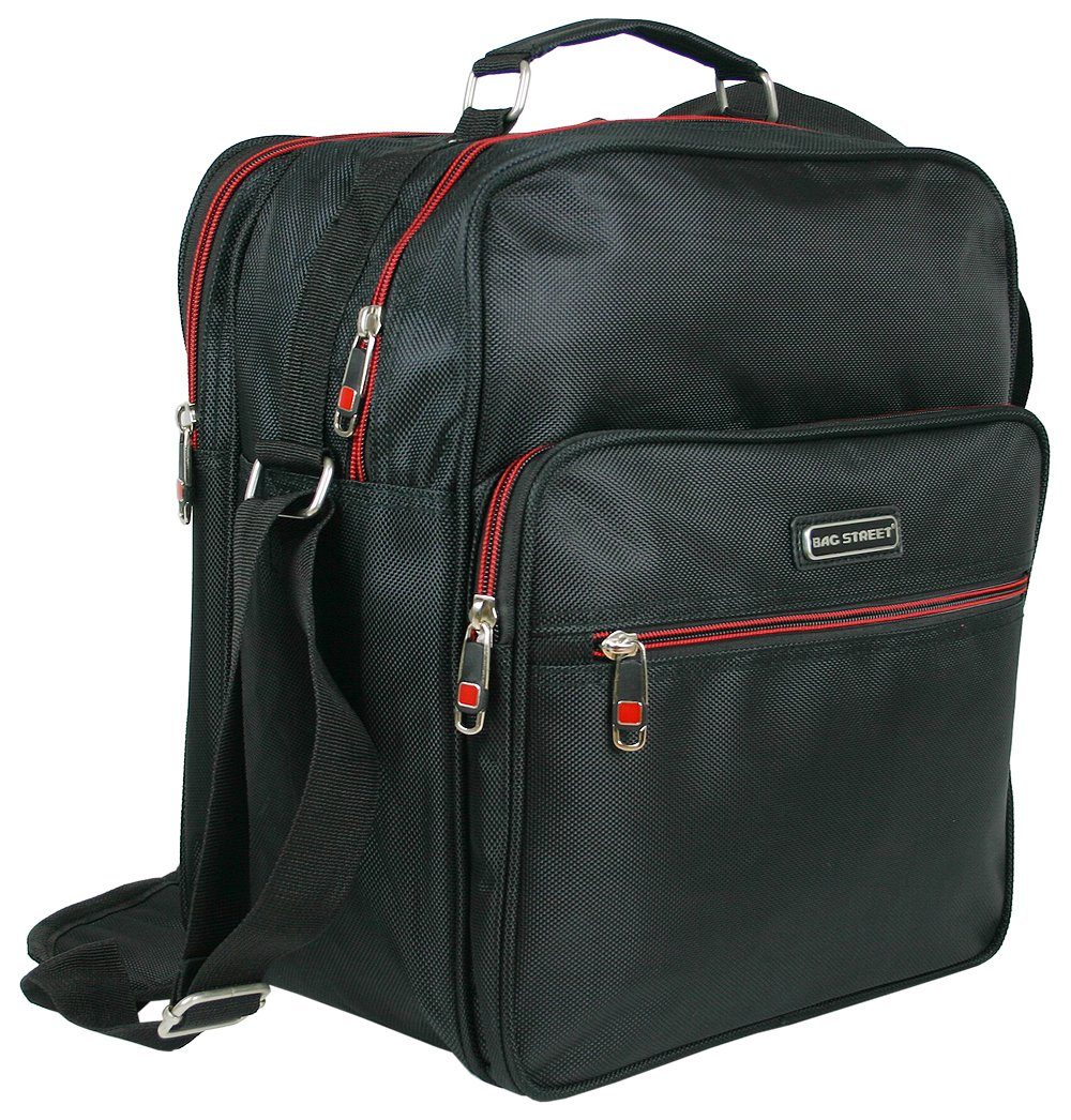 BAG STREET INTERNATIONAL Schultertasche Herren große Arbeitstasche - Flugbegleiter - Nylon, verstellbarer Schultergurt mit Polster