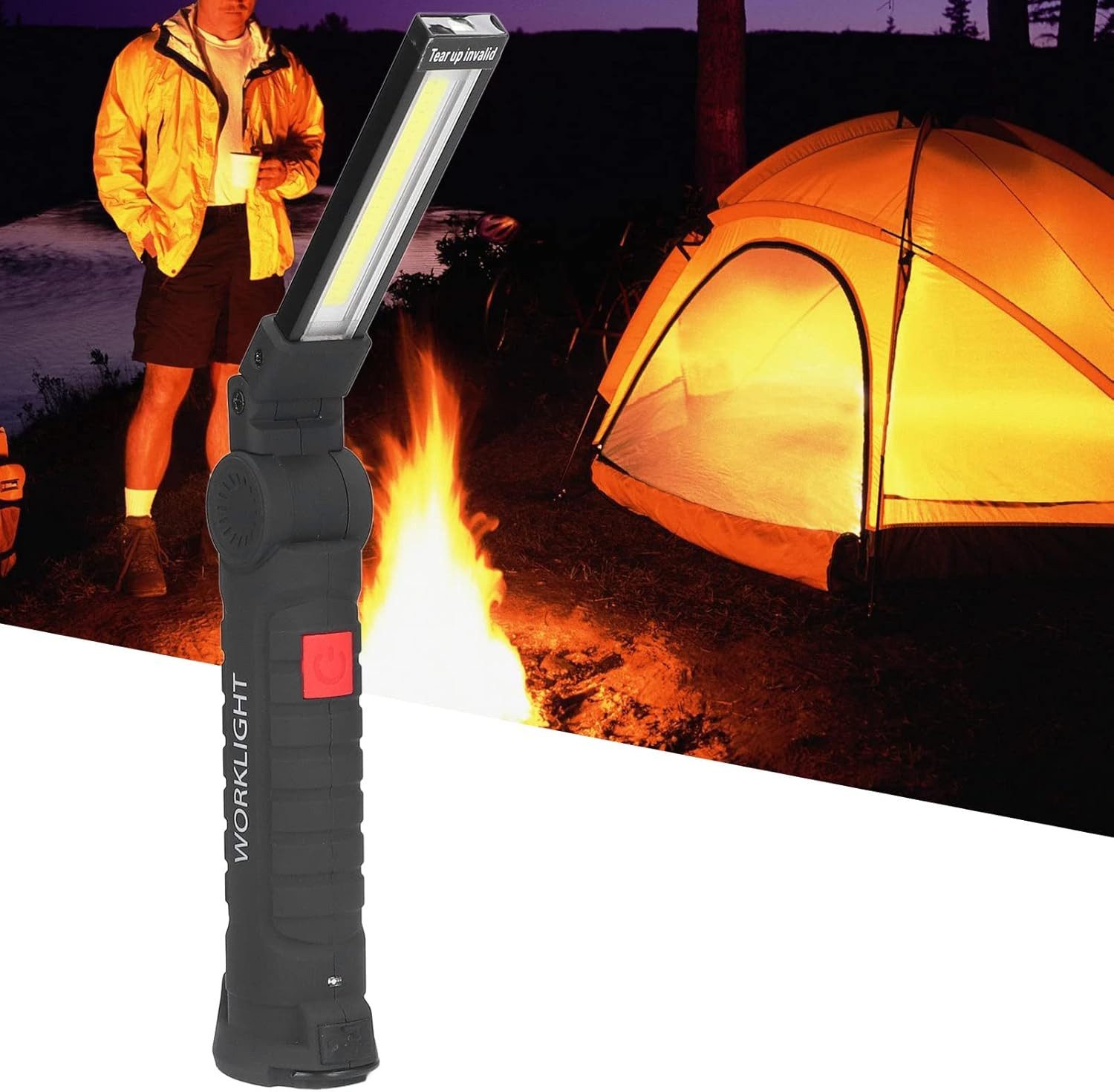BlingBin LED Arbeitsleuchte Magnetische Taschenlampe, USB-Lade-COB-Arbeitsl günstig online kaufen