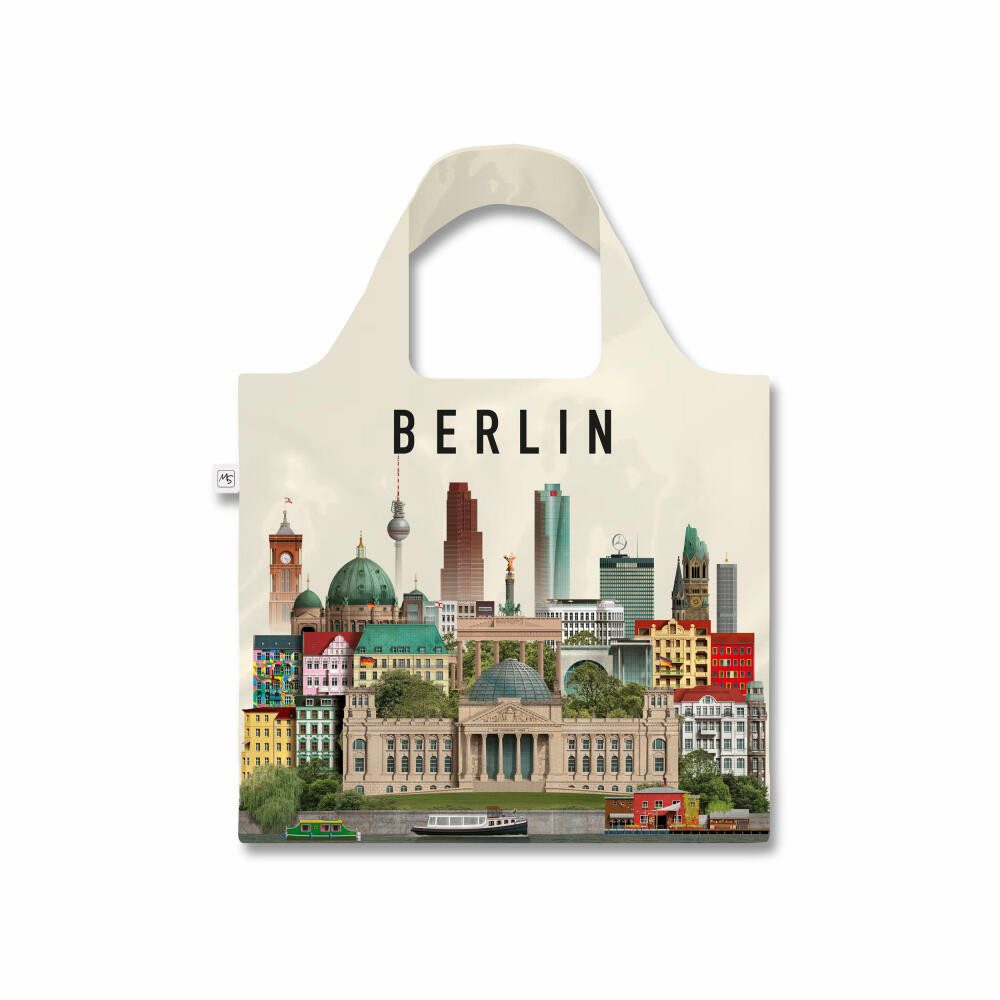 Martin Schwartz Tragetasche Totebag Berlin 46 x 46 cm, zusammenfaltbar