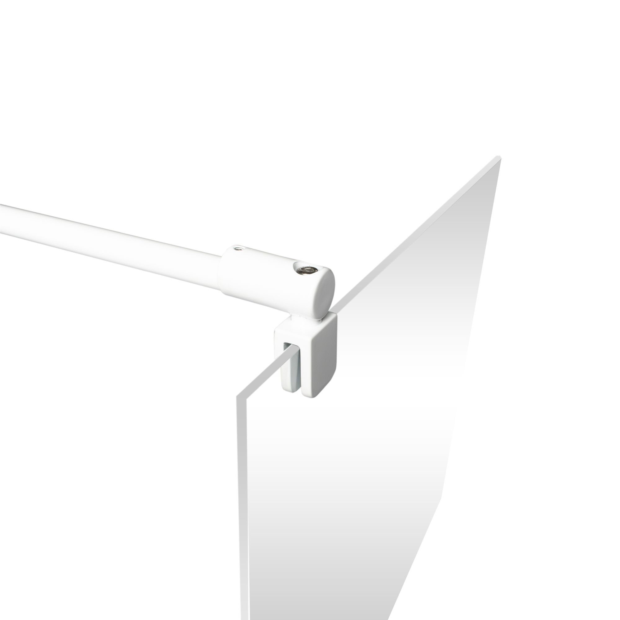 Schulte Duschwand-Stabilisationsstange Stabilisator für 5 - 8 mm Glas, Alpinweiß, kürzbar | Befestigungen