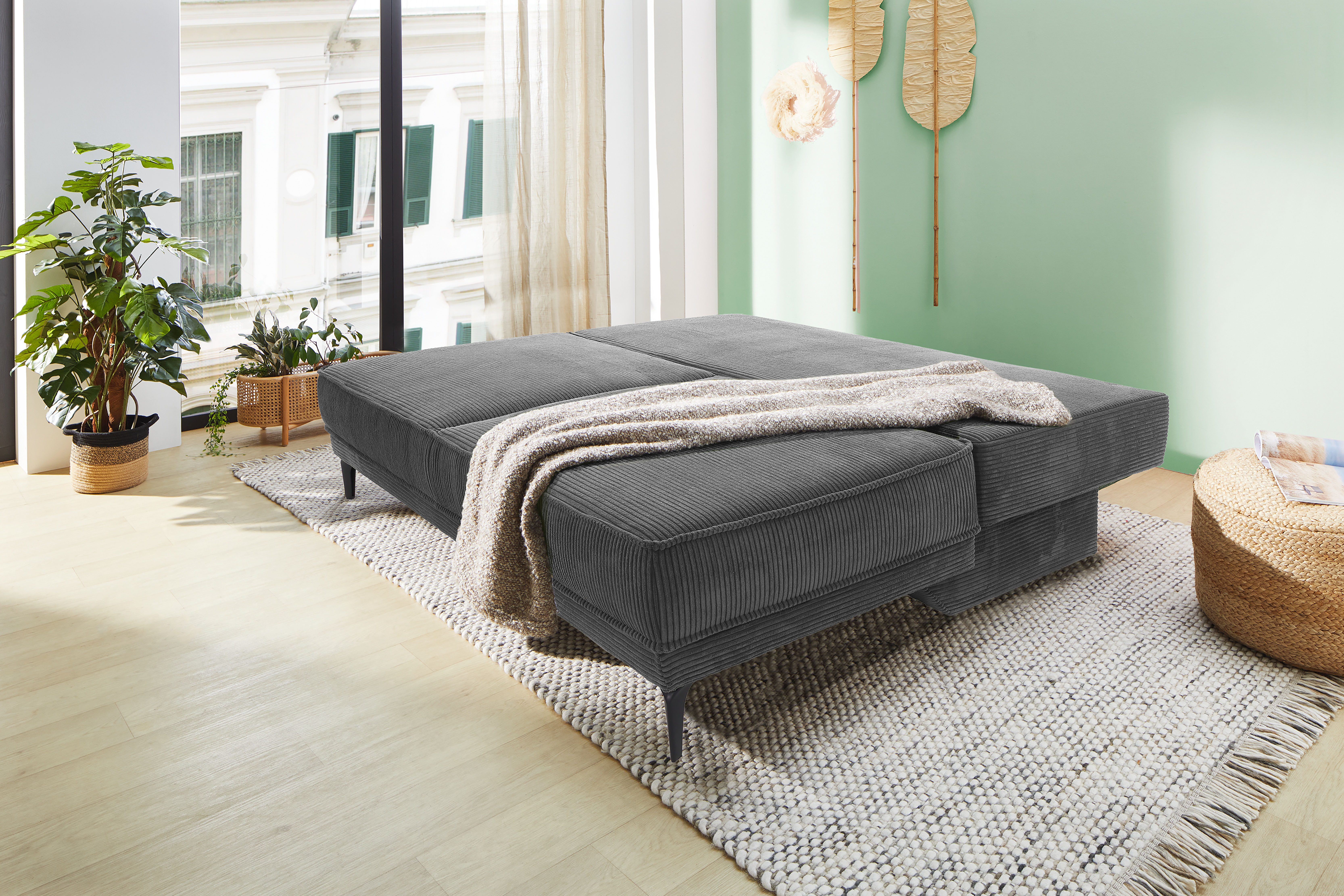 Jockenhöfer Gruppe Schlafsofa Maestro, B: 203 cm, Liegefl. 161x200 cm, Dauerschläfer, mit Bettfunktion & Bettkasten, Tonnentaschenfederkern