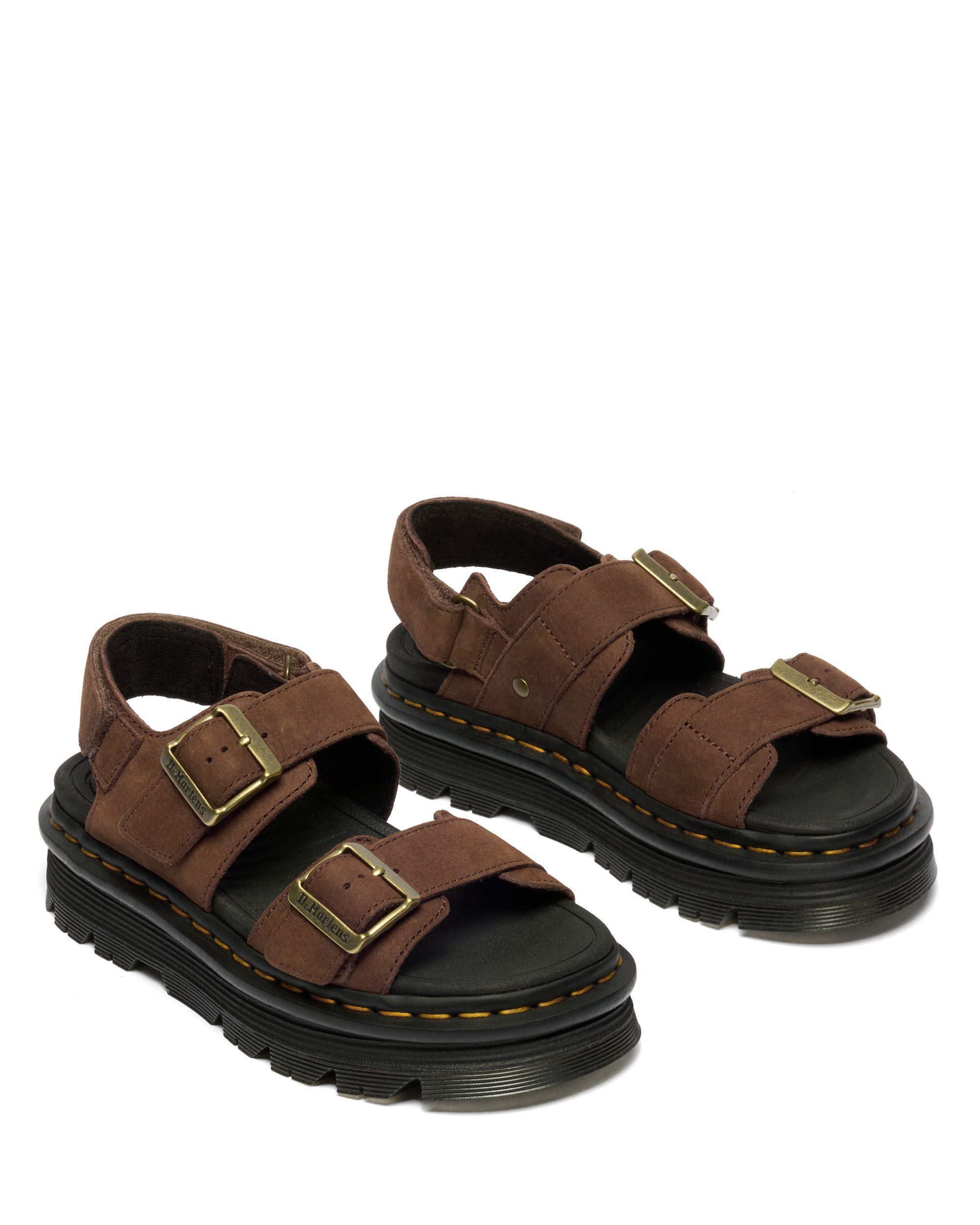DR. MARTENS Zebzag Sandale Plateau, Sandalette, Sommerschuh mit typisch gelber Rahmennaht