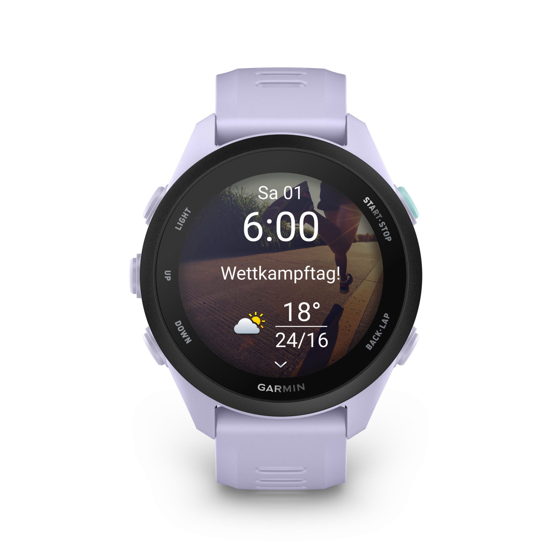 Garmin Forerunner 70 mit Silikonarmband 20 mm Smartwatch (3,048 cm/1,2 Zoll), Smarte GPS-Laufuhr für deinen Laufeinstieg