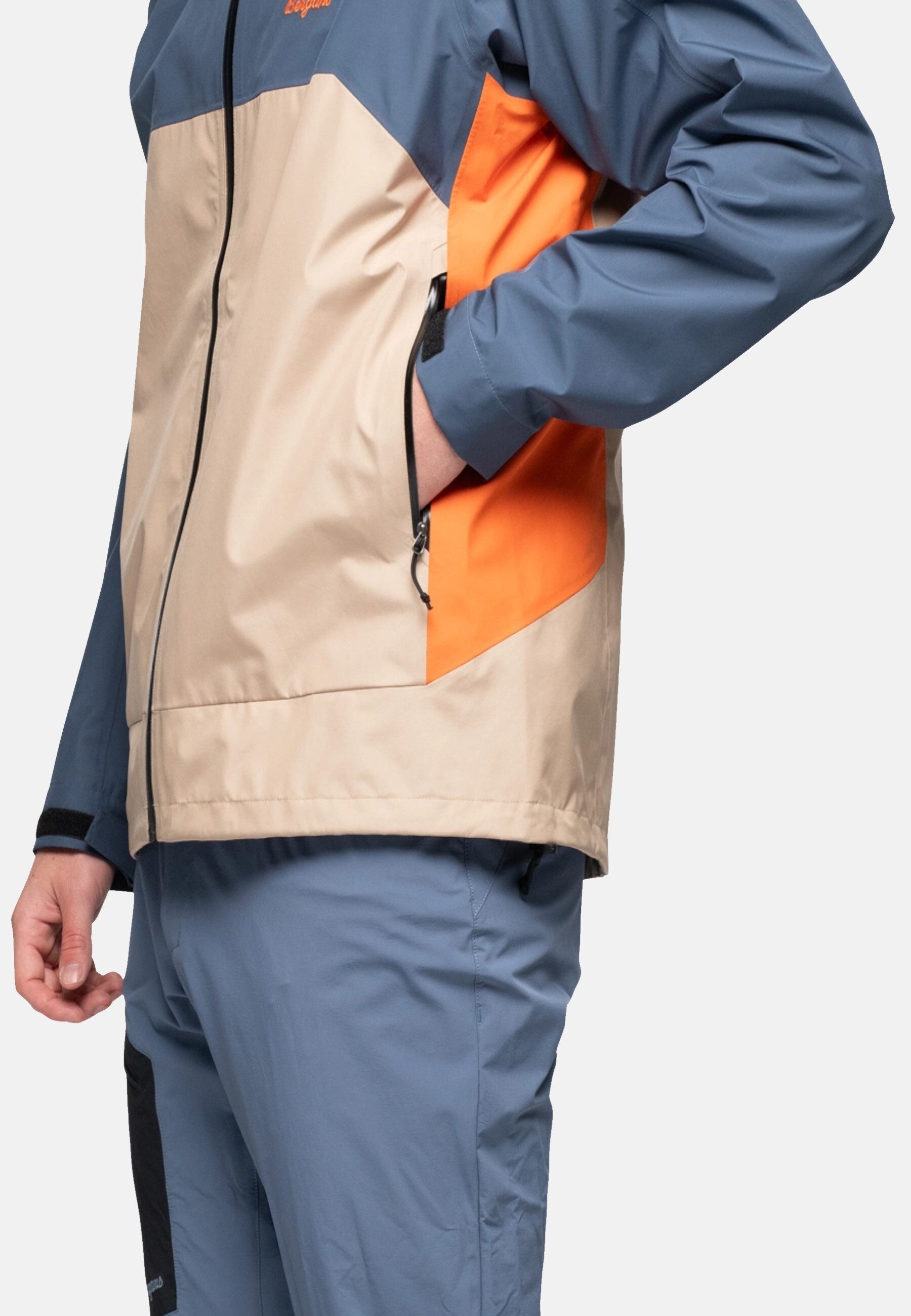Bergans Regenjacke Jacke Vaagaa 3L Shell Kapuzenjacke (1-St)