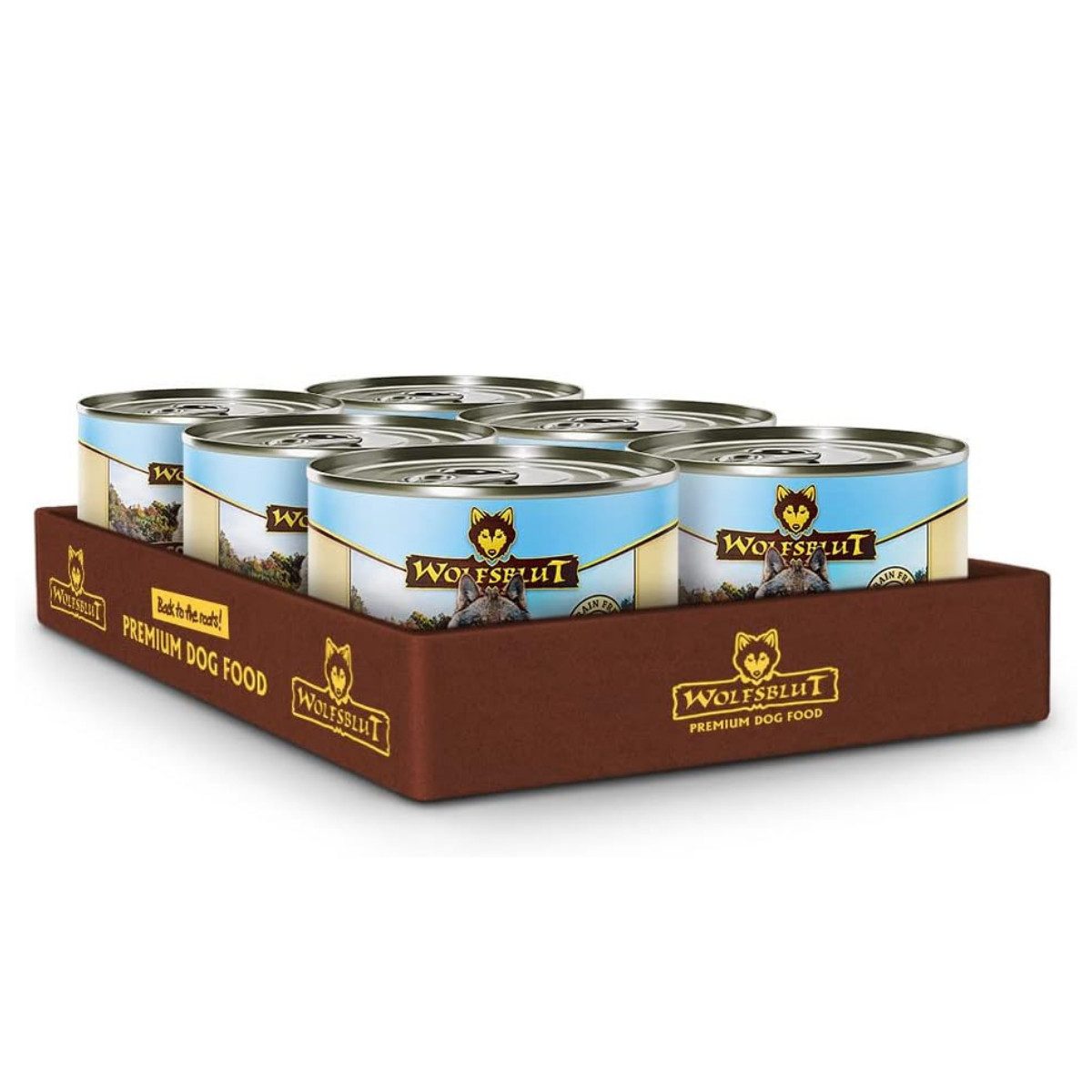 Wolfsblut Cold River Adult - getreidefreies Nassfutter mit Forelle 6x200g, Nassfutter für: Hunde