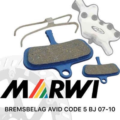 MARWI Scheibenbremse Marwi Disc Scheibenbremsen Beläge - für AVID Code 5 2007-2010