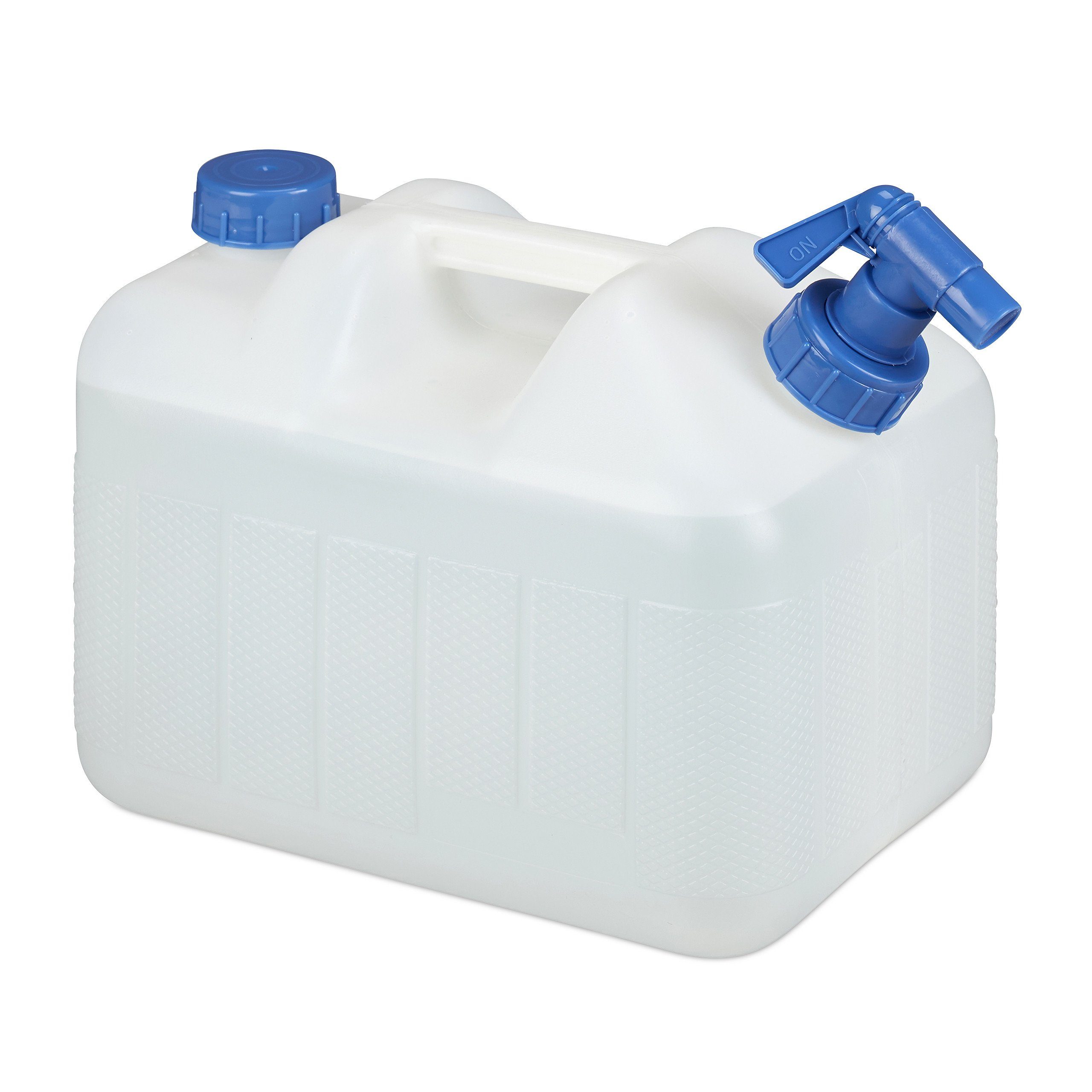 10 Liter Hahn, Kanister relaxdays mit Wasserkanister