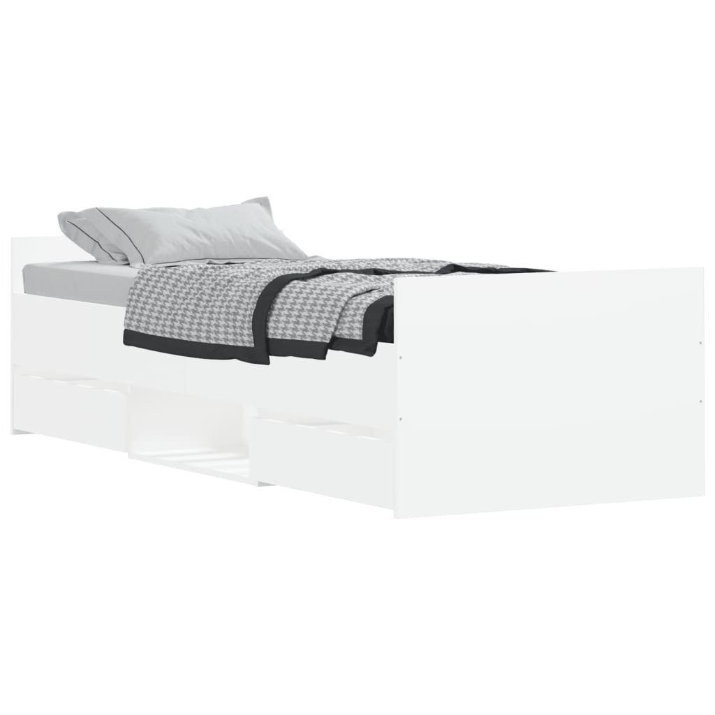 vidaXL Bett Bettgestell mit Kopf- und günstig online kaufen