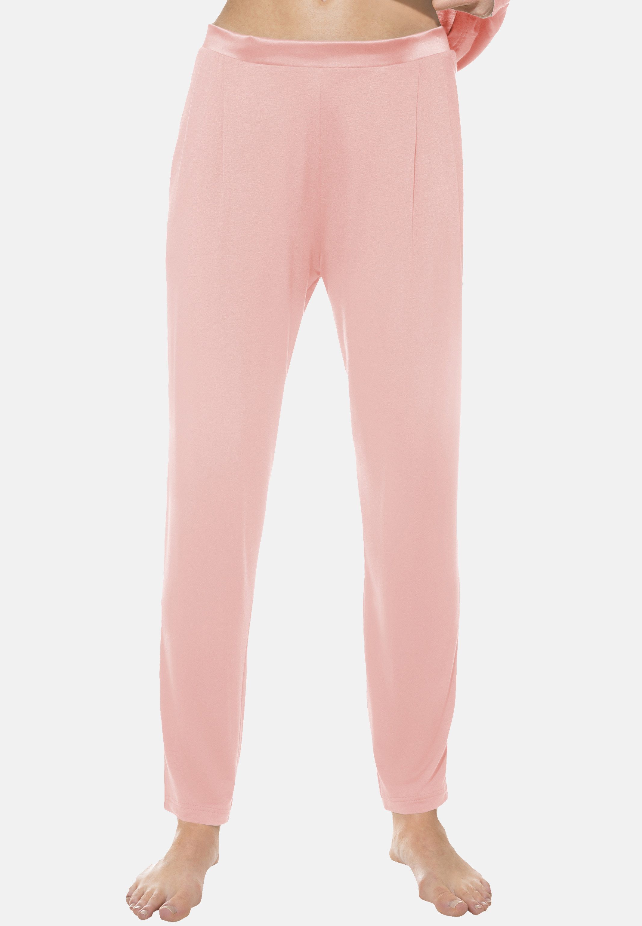 Mey Schlafhose Pure Chic (1-tlg) Schlafanzug Hose - Atmungsaktiv - Mit weichem Satinbund