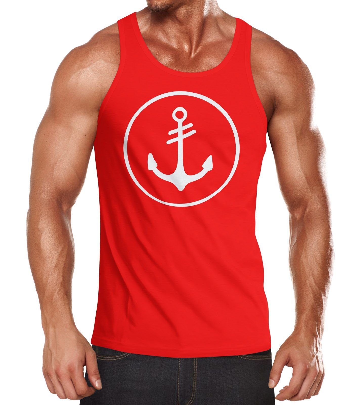 Neverless Tanktop Cooles Herren Tank-Top Anker günstig online kaufen
