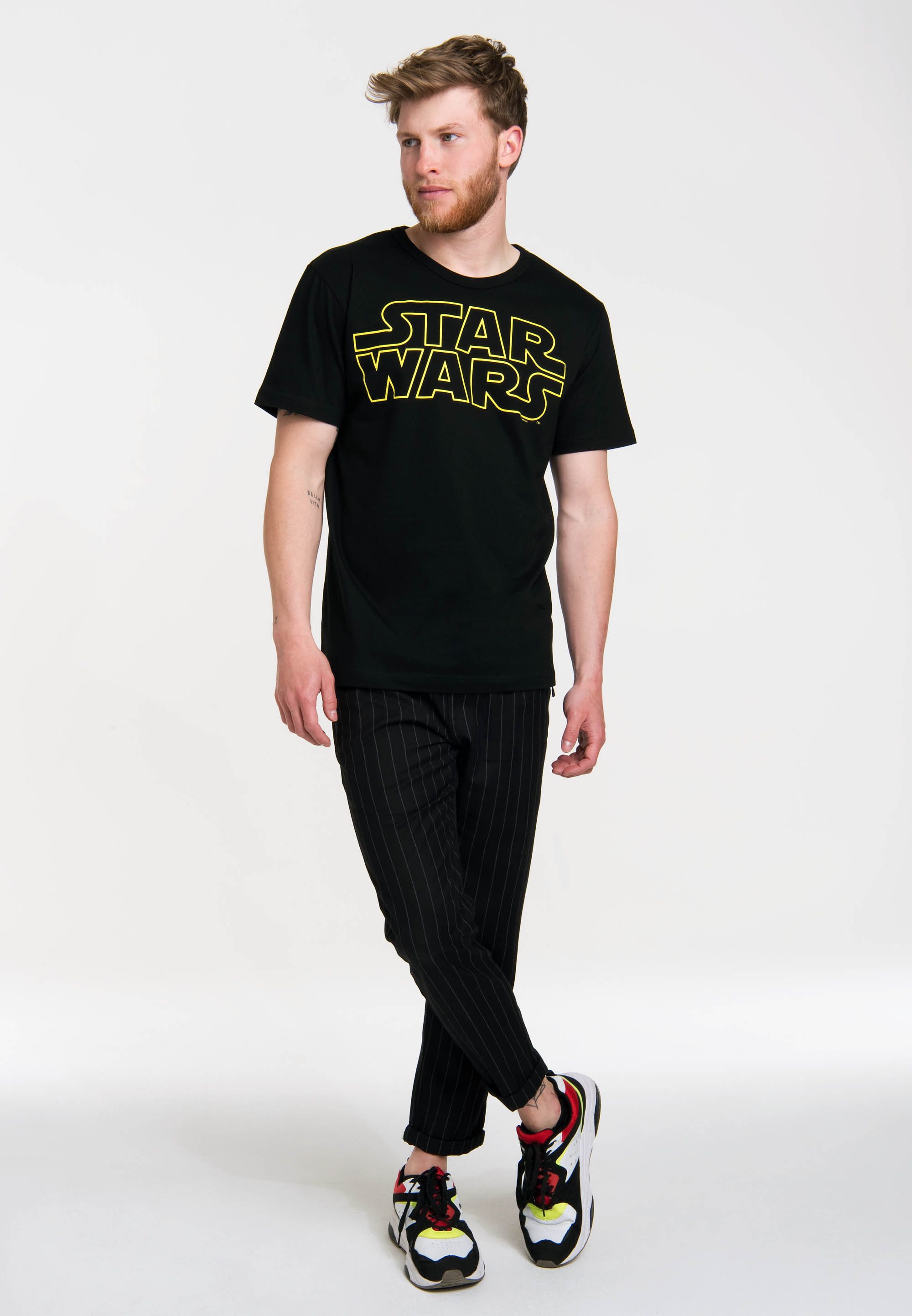 LOGOSHIRT T-Shirt Krieg der Sterne - Logo mit Star Wars-Schriftzug