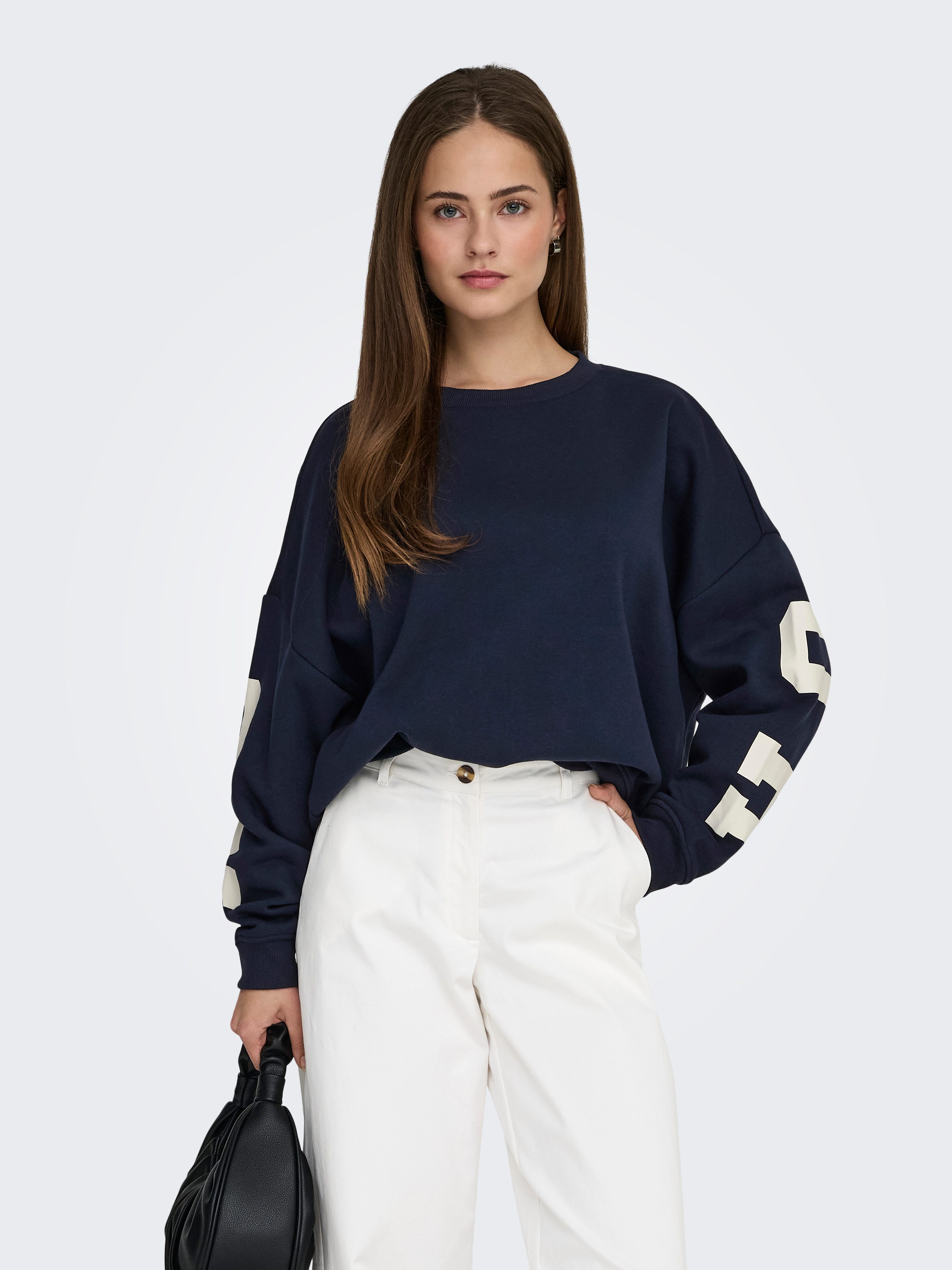 ONLY Sweatshirt ONLSWEAT L/S BACK/SLEEVE PRINT SWT NOOS günstig online kaufen