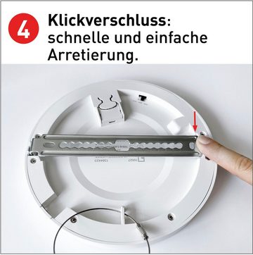 näve LED Deckenleuchte Bonus, mehrere Helligkeitsstufen, LED fest integriert, Kaltweiß, Neutralweiß, Warmweiß, CCT-Funktion (über Geräteschalter), Aufbau oder flexible Installation