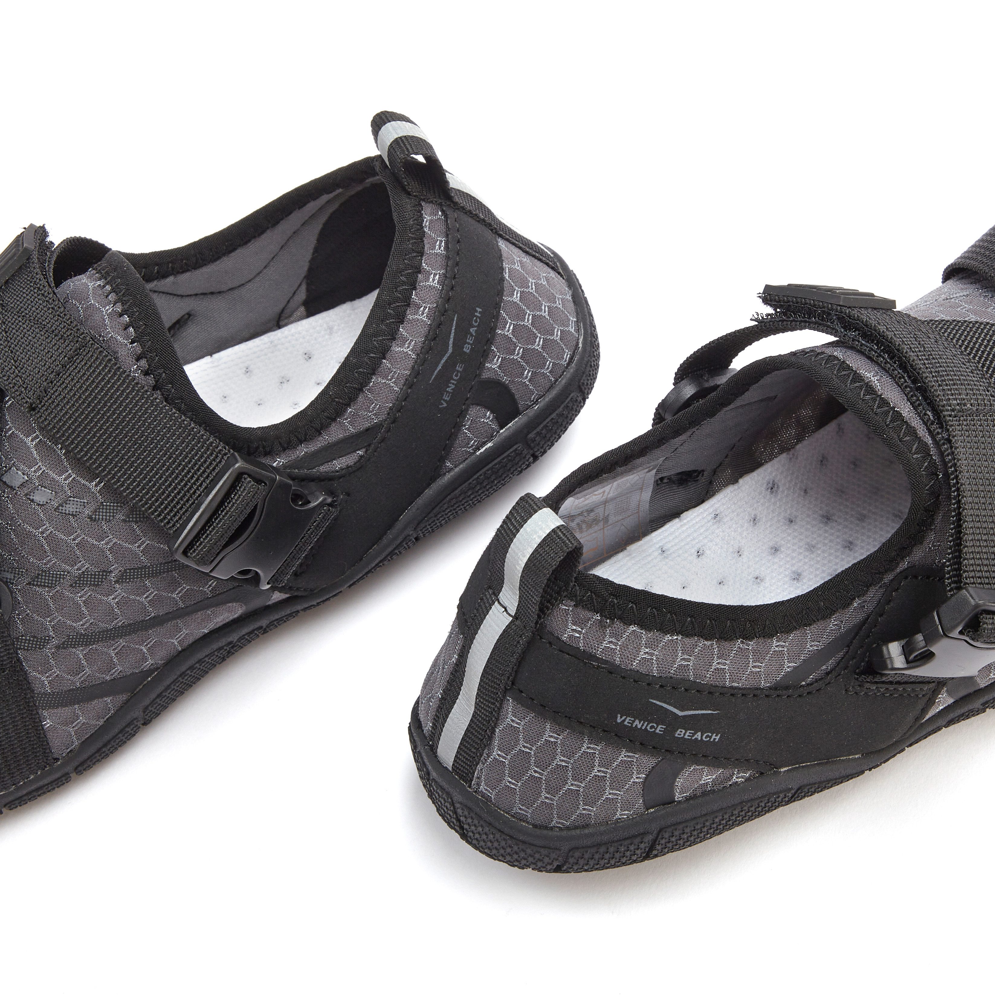 Venice Beach Badelatsche, Badeschuhe, Badeschlappe, Barfußschuh, leichter Slipper Aquaschuh Wasserschuh schnelltrocknend mit ultraleichter Sohle VEGAN