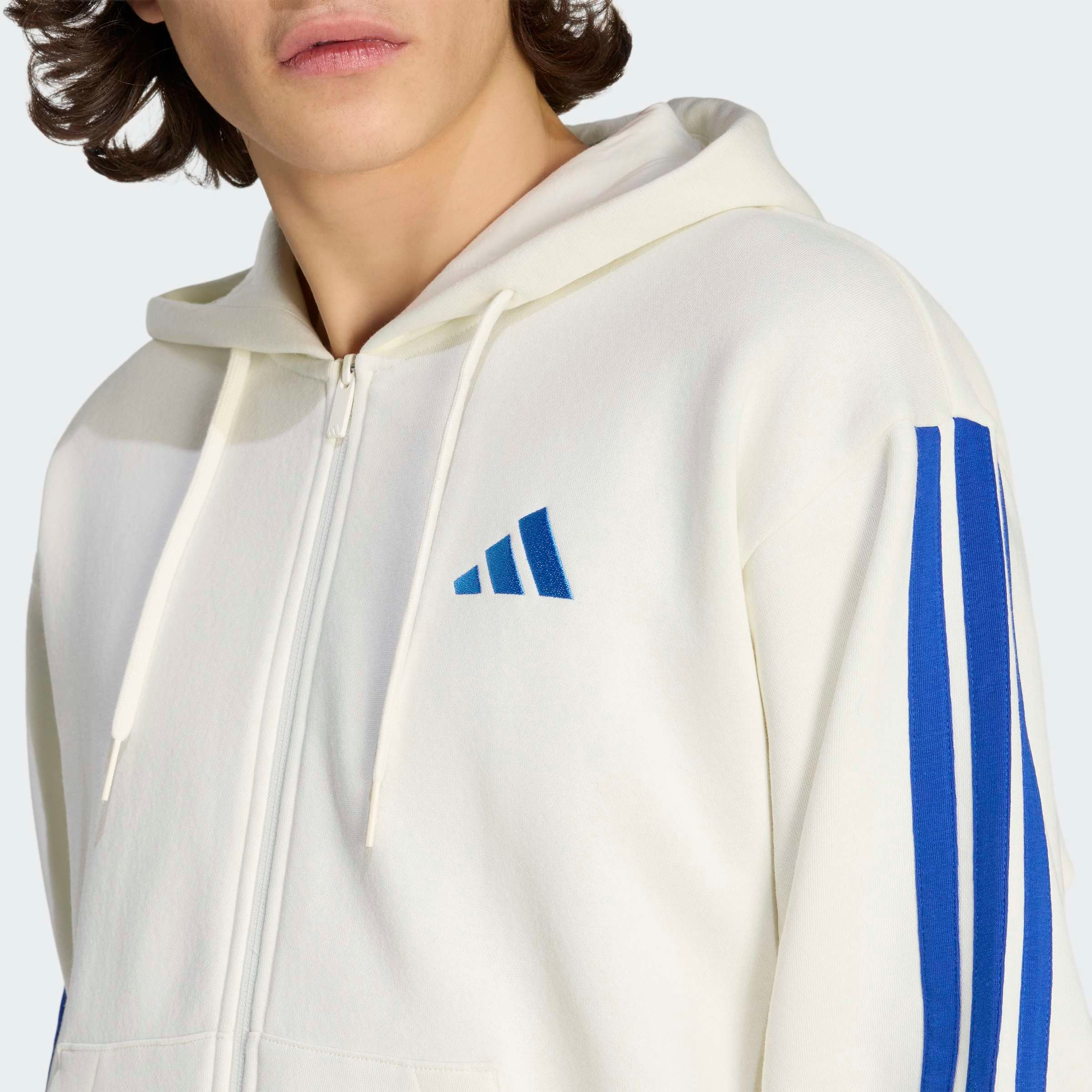 adidas Sportswear Sweatjacke ESSENTIALS 3-STREIFEN für Laufen und Sportmode, mit Reißverschluss
