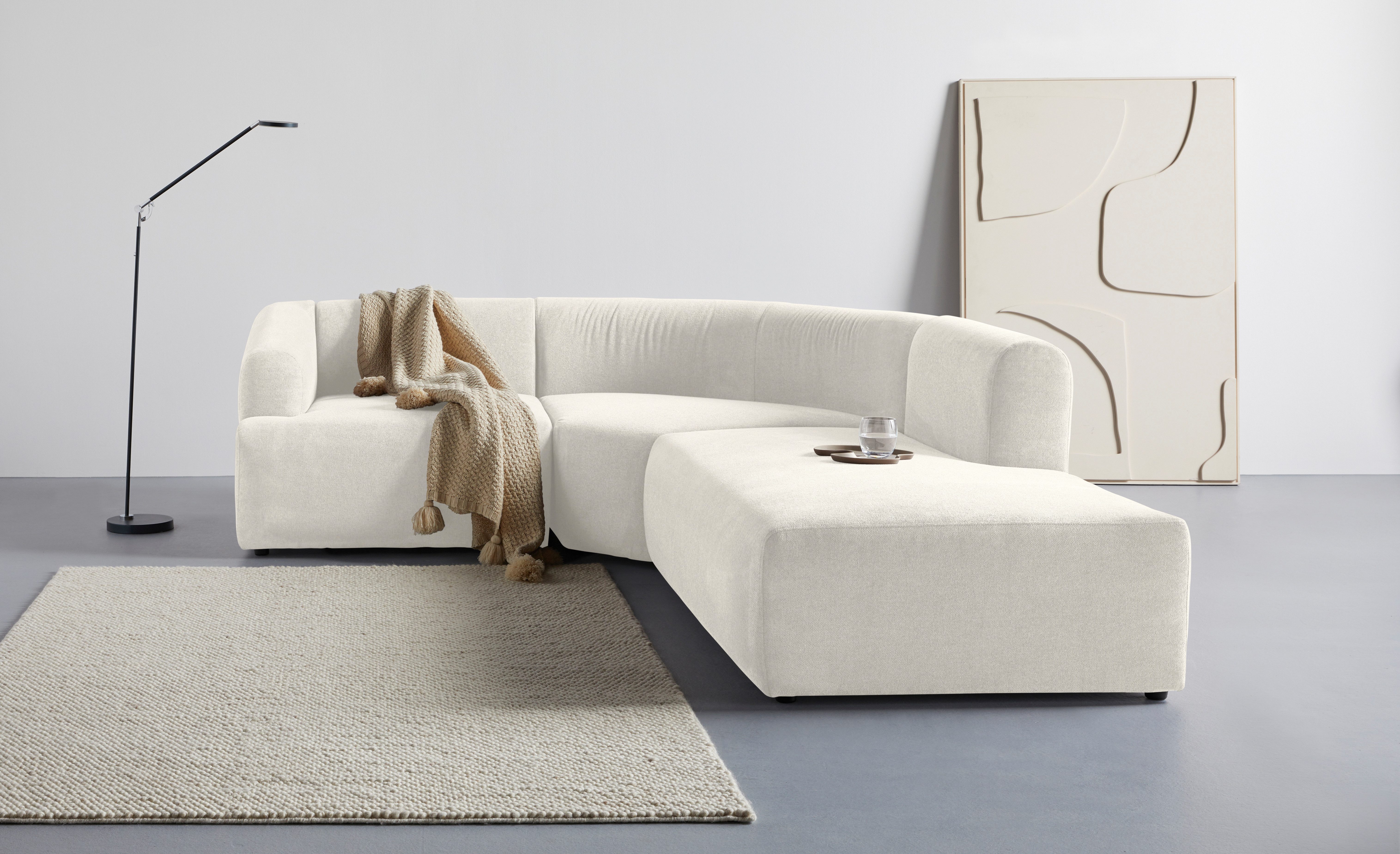 LeGer Home by Lena Gercke Ecksofa LYZA L-Form links/rechts, Modularsofa, Maße B/T/H: 211/267/74 cm, als Modul oder separat verwendbar, für individuelle Zusammenstellung