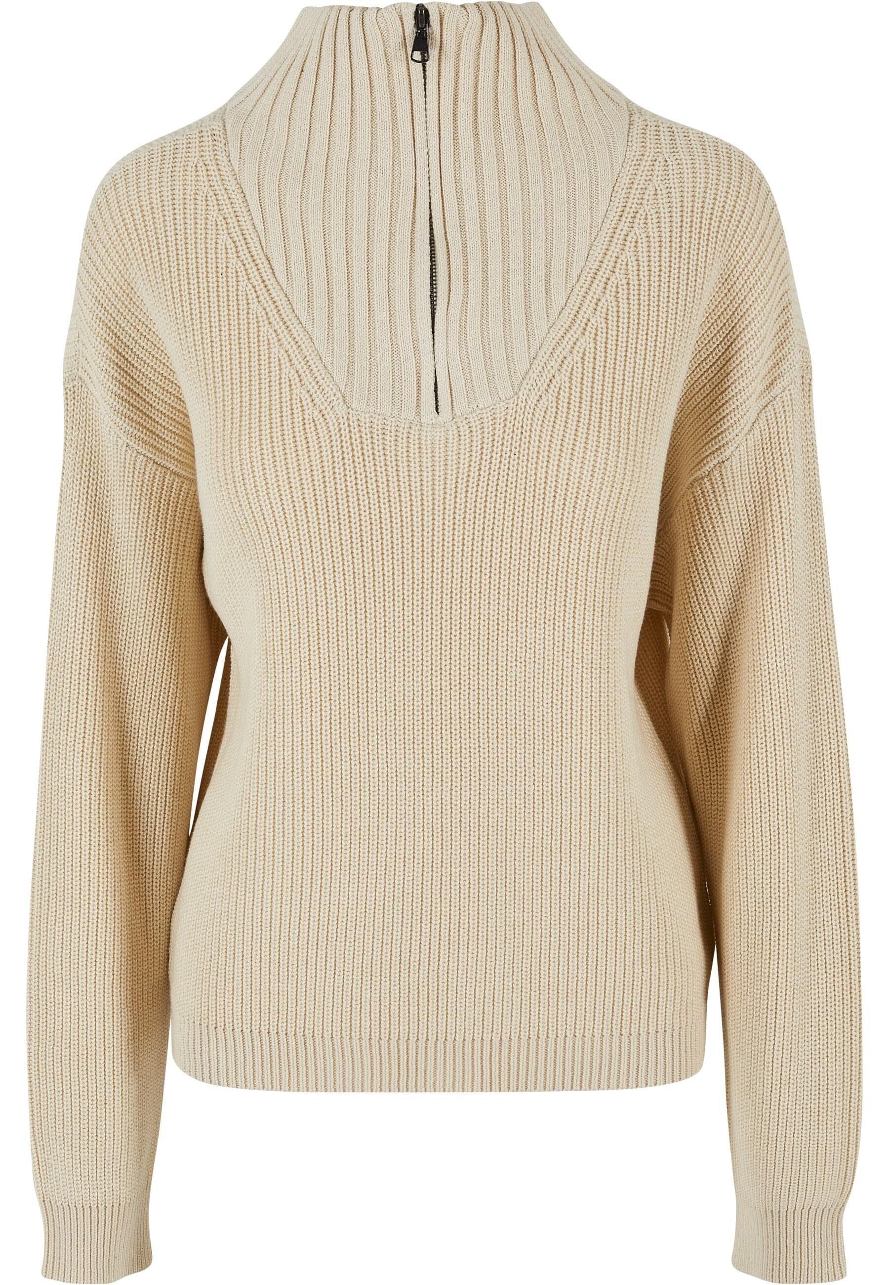 URBAN CLASSICS Sweatjacke Urban Classics Damen Ladies Oversized Knit Troyer