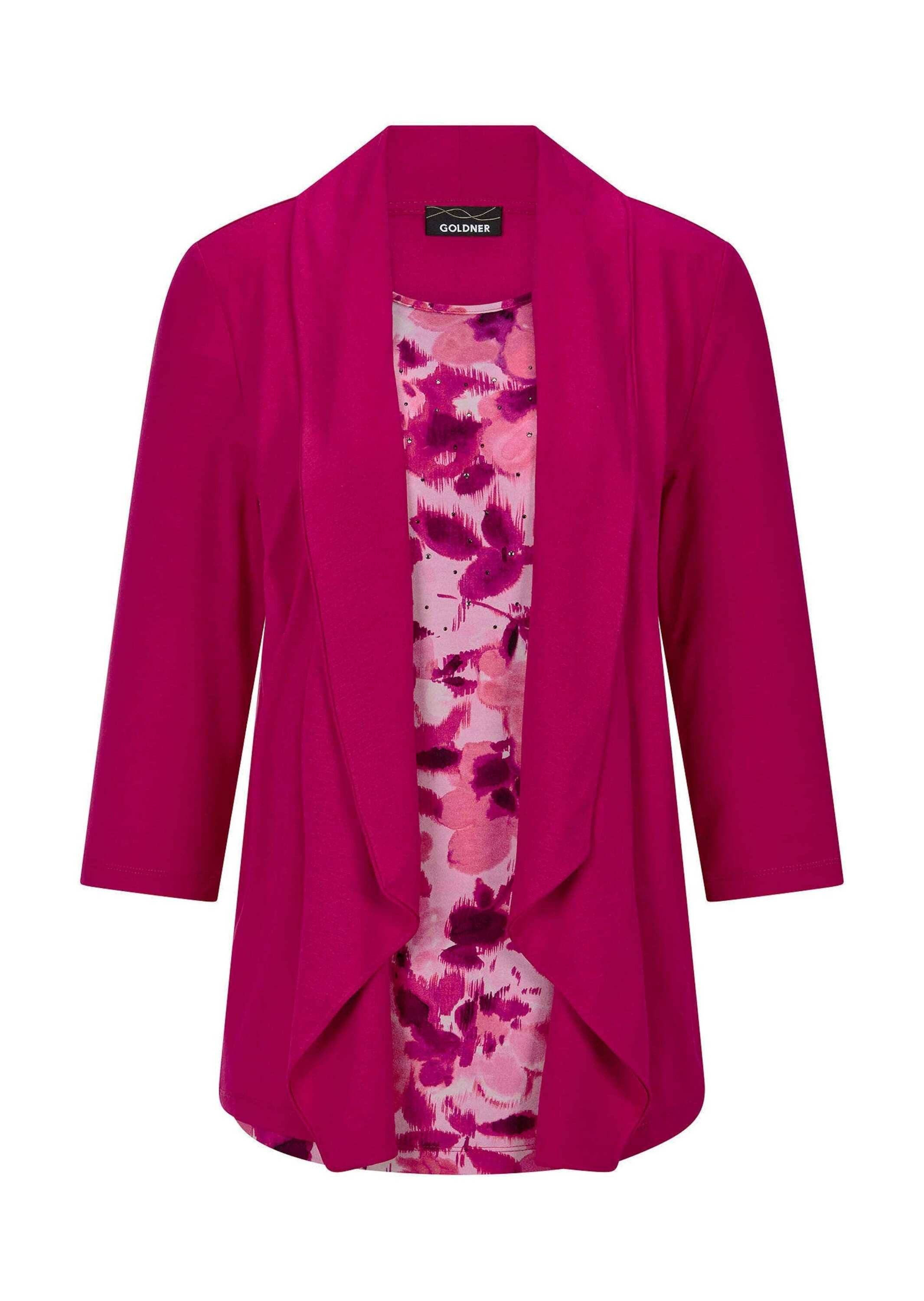 Longshirt Viskoseshirt in Twinset-Optik