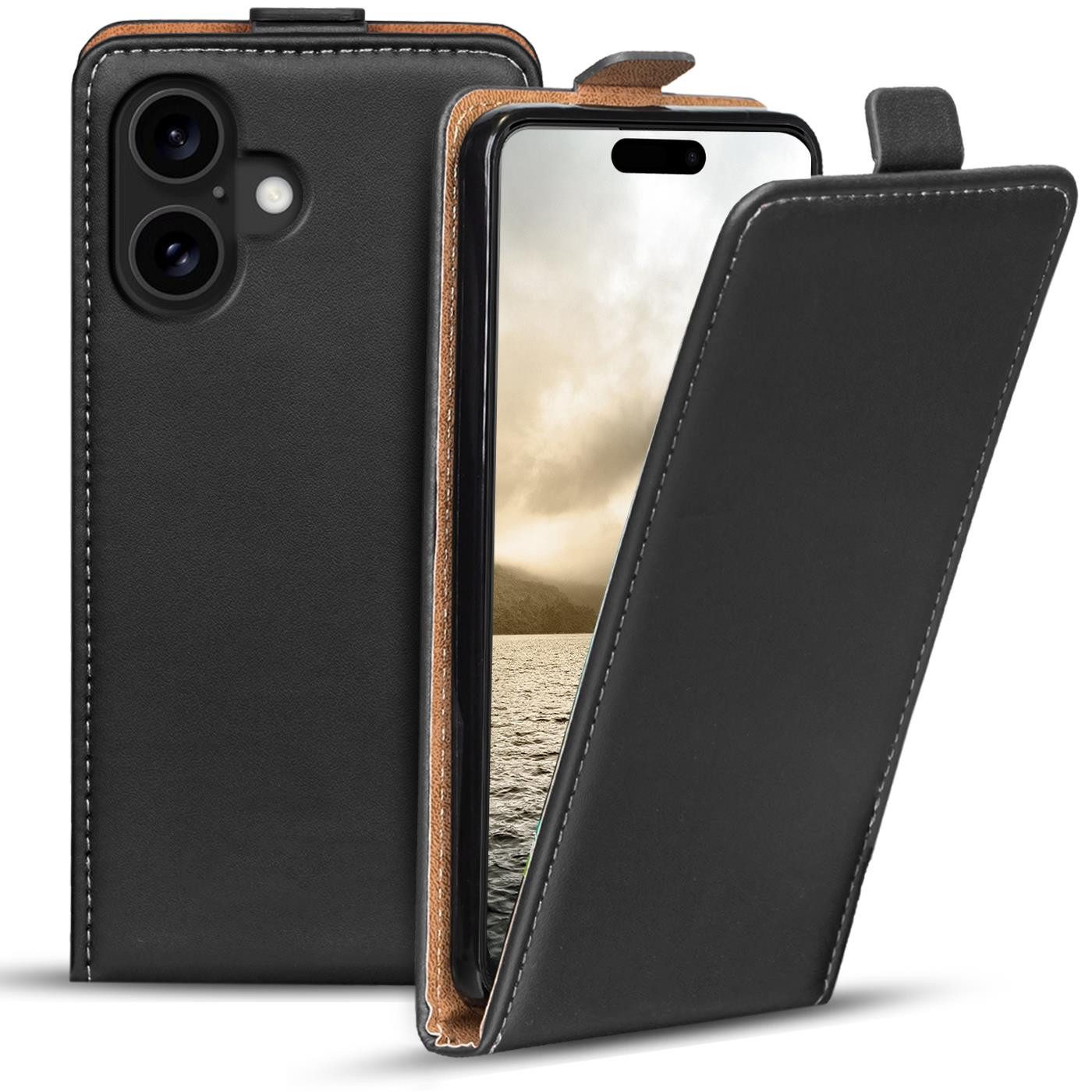CoolGadget Handyhülle Flip Case Handyhülle für Apple iPhone 16 6,1 Zoll, Hülle Klapphülle Schutzhülle für iPhone 16 Flipstyle Cover